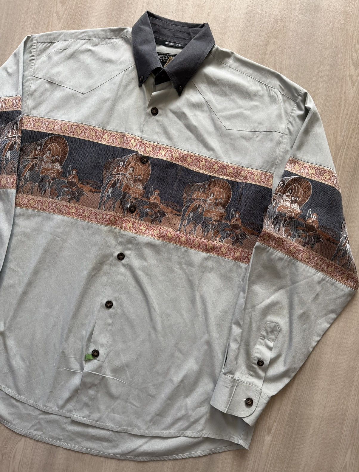 Vintage 2 Vintage Buffalo Country Western Cowboys Shirts Sz XL Size US XL / EU 56 / 4 - 3 Thumbnail