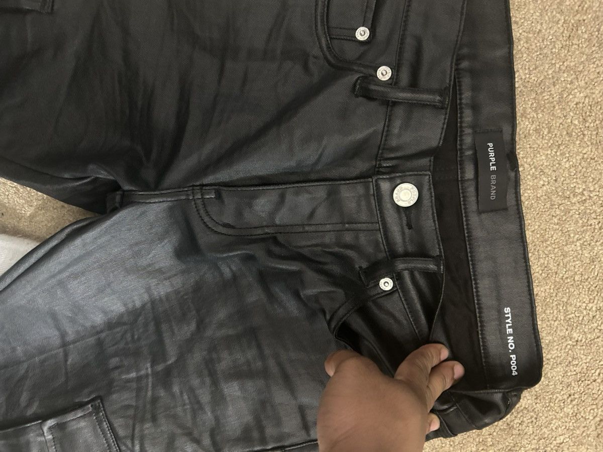 Purple Brand Men's Patent Film Cargo Pants Size US 30 / EU 46 - 2 Thumbnail