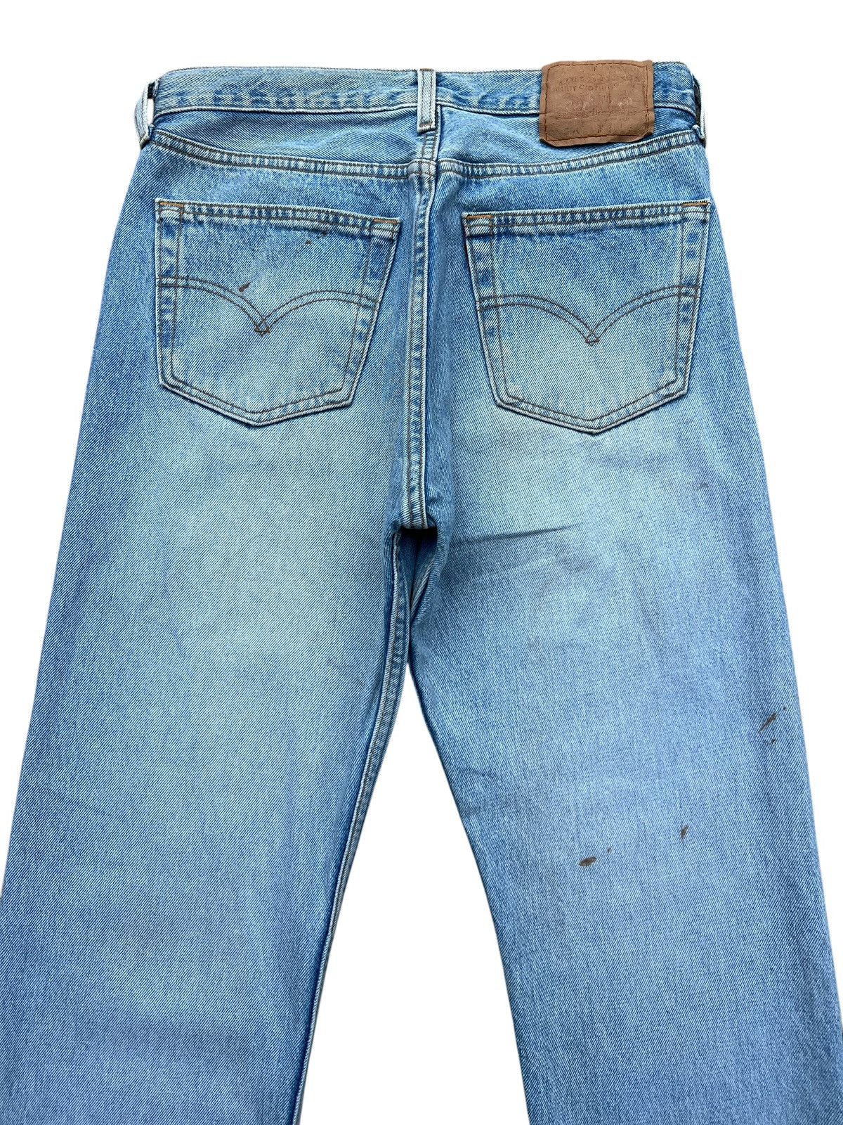 Levi's Vintage 90s Levis 501 USA Distressed Denim Jeans 31x31 Size 31" - 5 Thumbnail