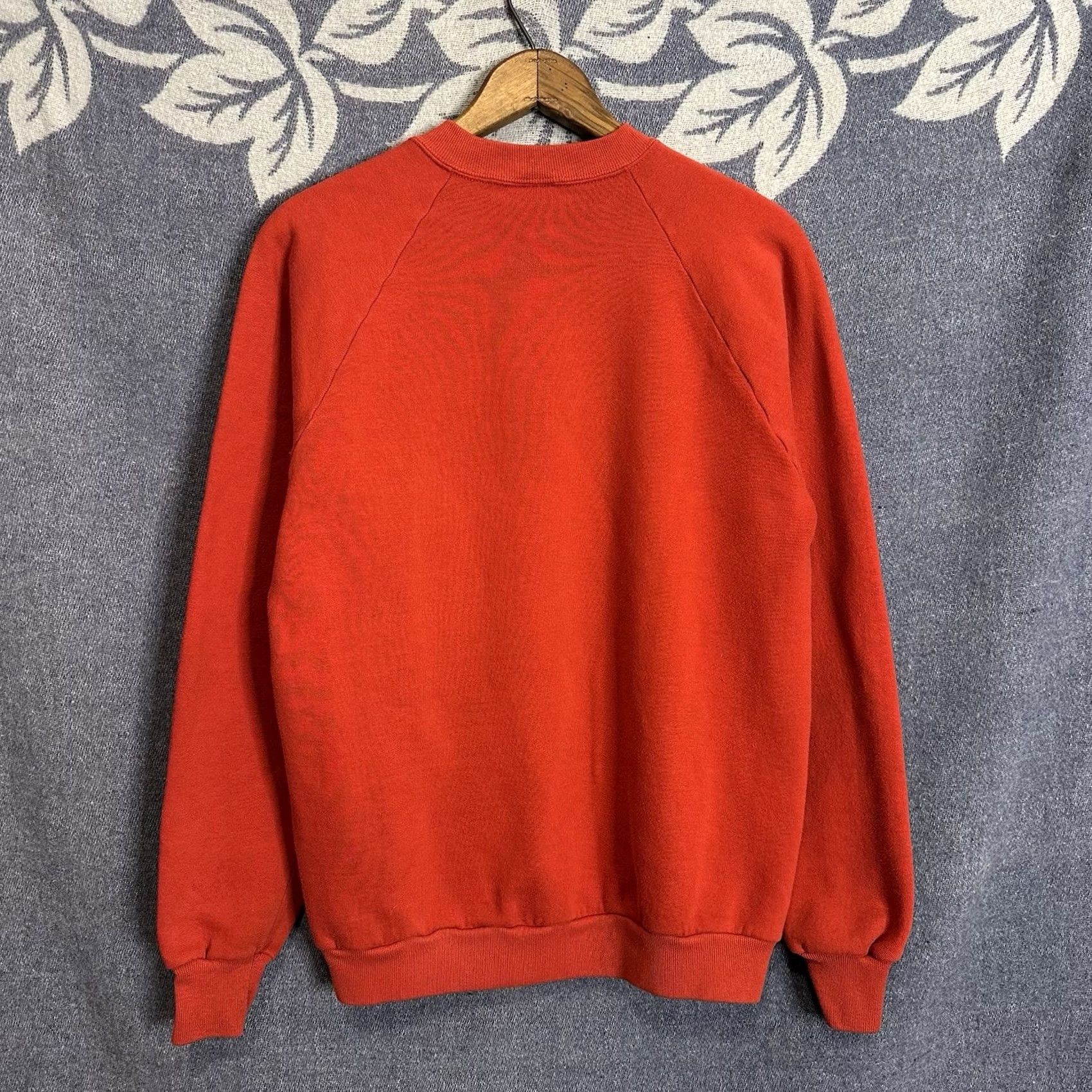 Jerzees VINTAGE 90s Jerzees Sweatshirt Mens L Crew Neck Graphic Print Red Long Sleeve Cotton Blend Polyester Size US L / EU 52-54 / 3 - 4 Thumbnail