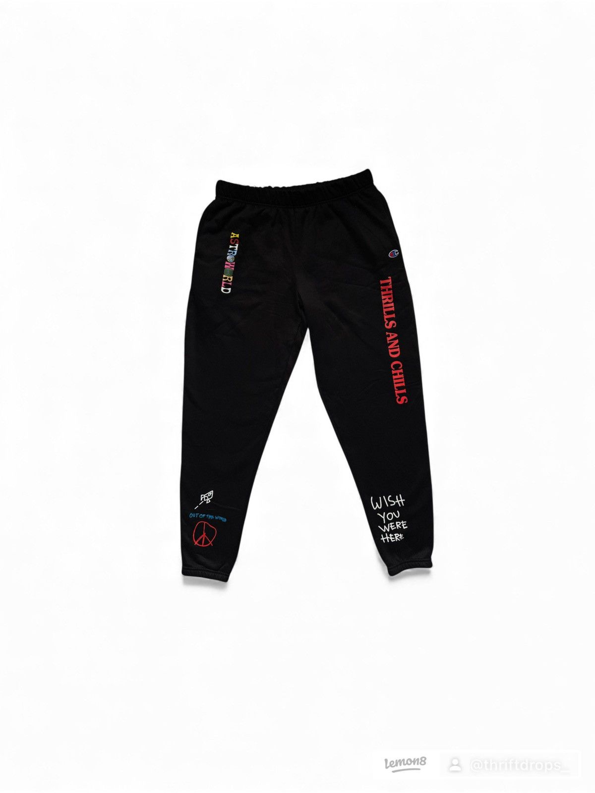 Champion Travis scott world peace sweats Size US 42 / EU 58 - 1 Thumbnail