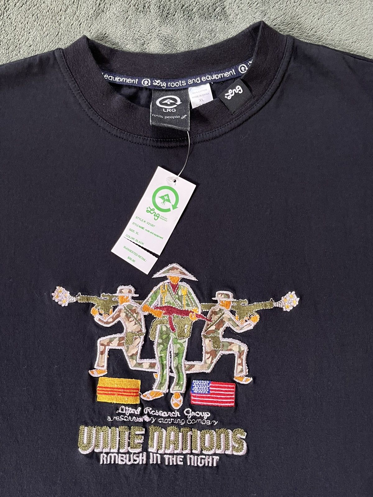LRG NEW Vintage Y2K Lrg Skateboards United Nations T-Shirt Size US XL / EU 56 / 4 - 3 Thumbnail