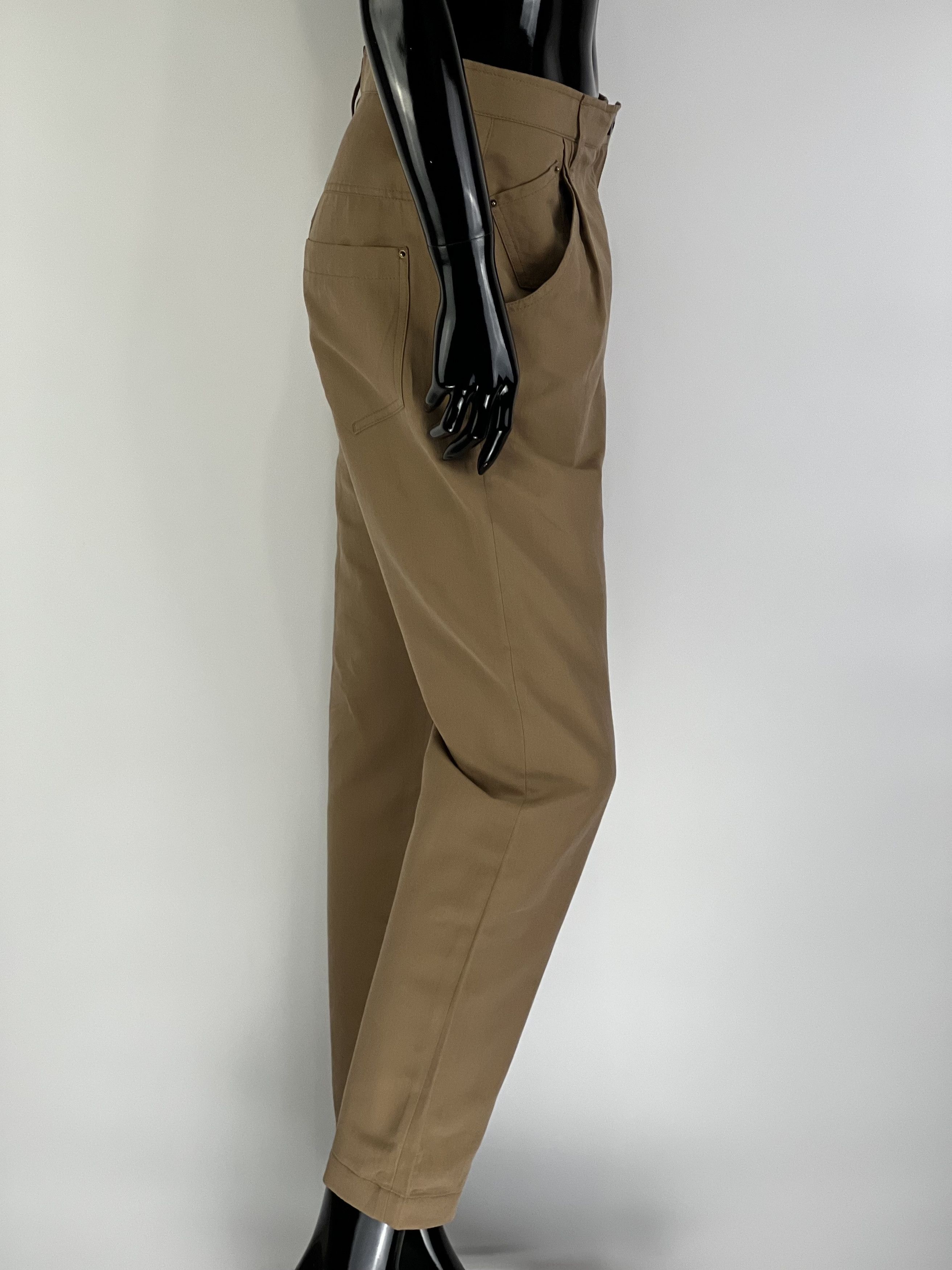 Brunello Cucinelli Brunello Cucinelli Womens Ramie/Cotton Pants Size IT42 Size 28" / US 6 / IT 42 - 2 Thumbnail