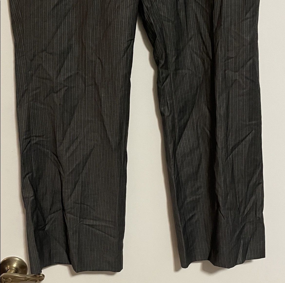 Worthington Worthington Gray Pinstripe Pants Size 32" / US 10 / IT 46 - 4 Thumbnail
