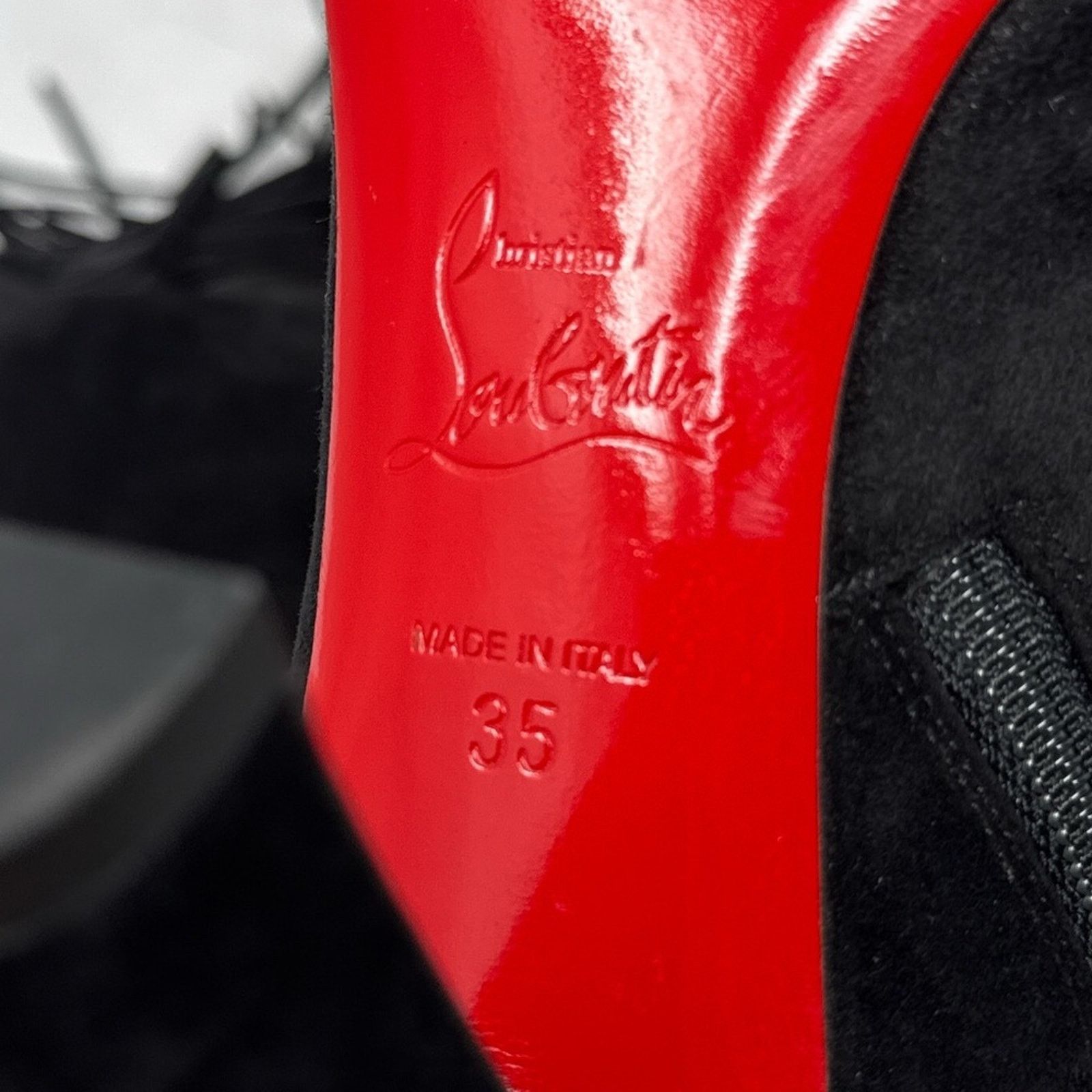 Christian Louboutin Christian Louboutin Christina Tassel Suede Ankle Boots Black Size US 5 / IT 35 - 9 Thumbnail