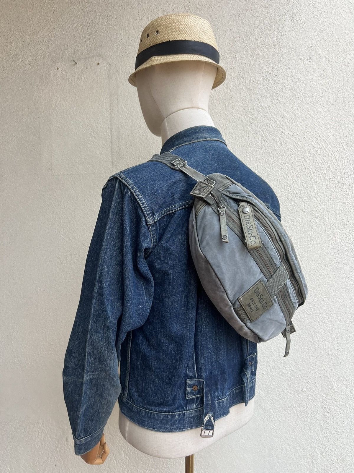 Diesel Vintage Diesel Only The Brave Fade Waxed Distress Bag Size ONE SIZE - 2 Thumbnail