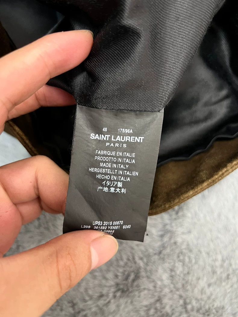 Saint Laurent Paris Saint Laurent Paris Spring/Summer 16 Brown Suede Stand Up Size US M / EU 48-50 / 2 - 5 Thumbnail