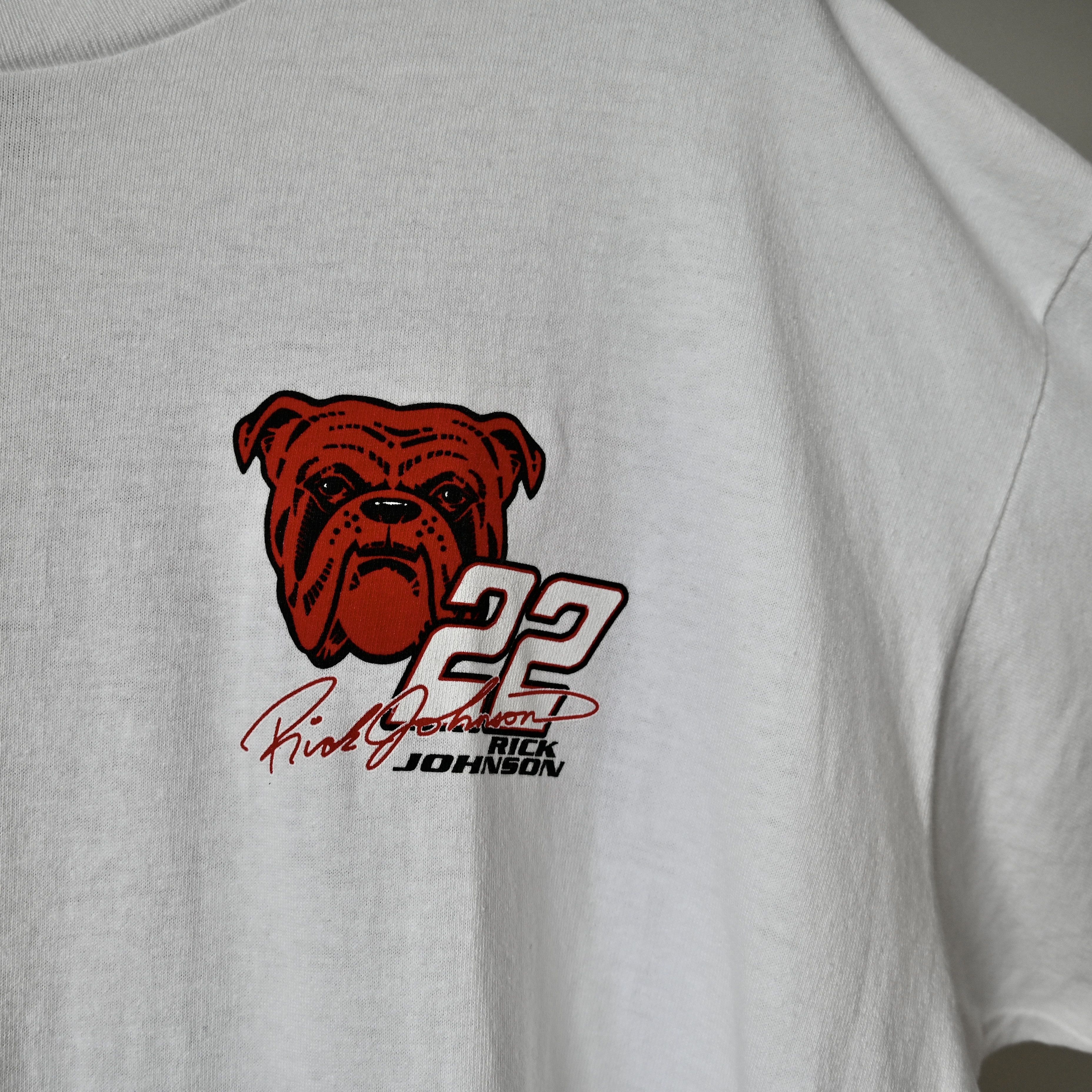 No Fear Vintage 1990s RICK JOHNSON x RED DOG racing t-shirt Size US XL / EU 56 / 4 - 6 Thumbnail