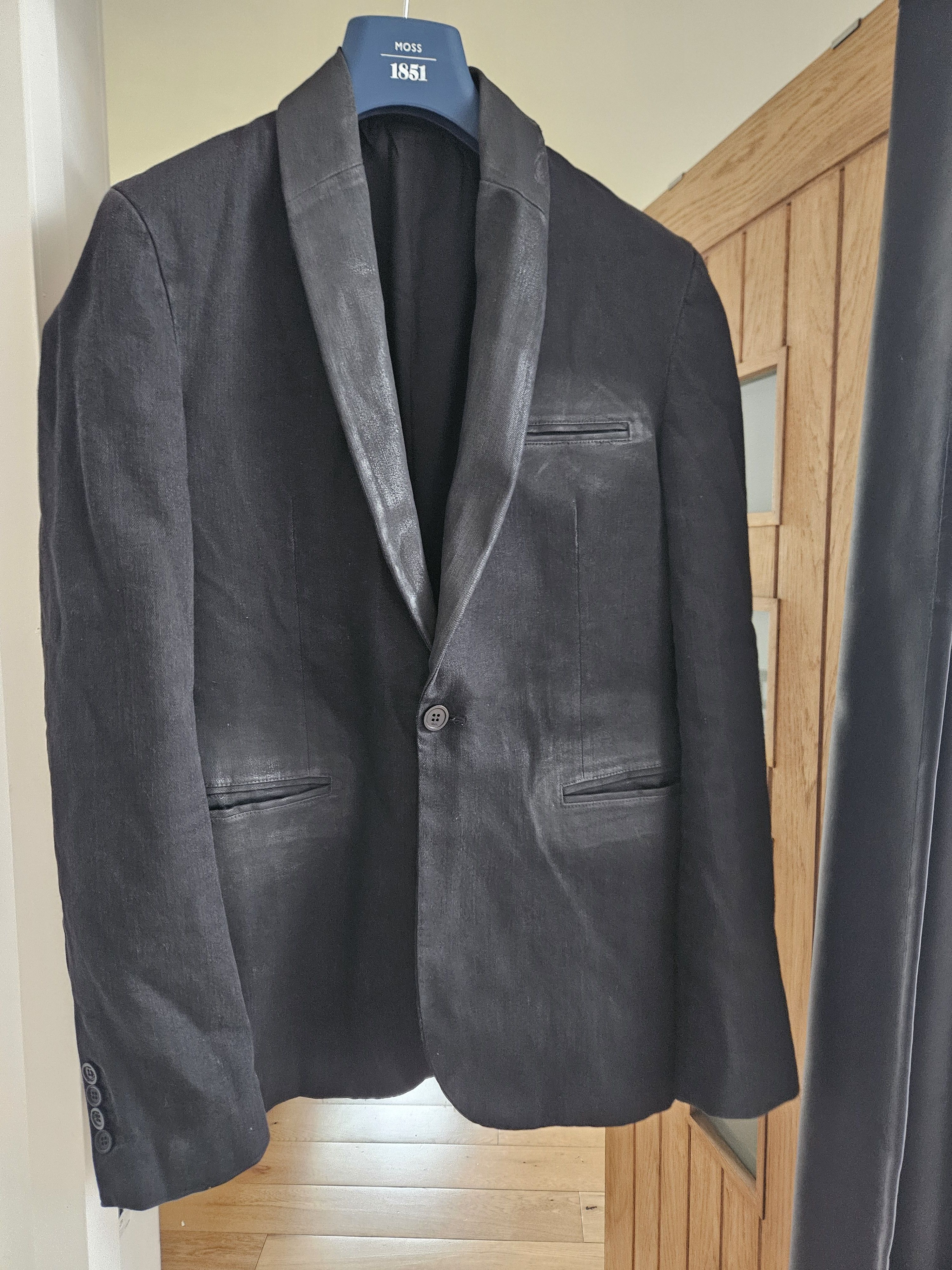 Karl Lagerfeld Karl Lagerfeld Archive Metallic Coated Blazer Jacket Size 40R - 2 Thumbnail