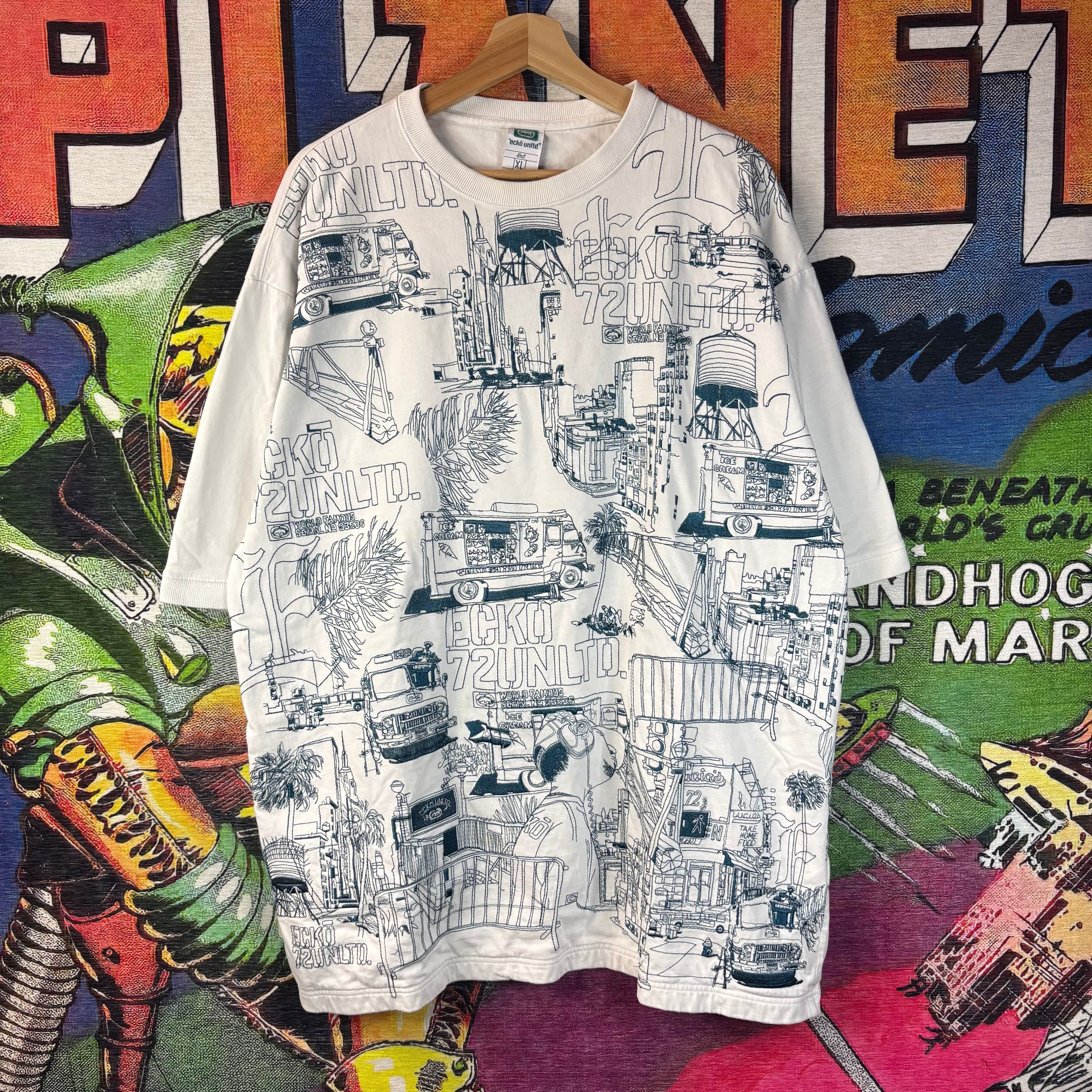 Ecko Unltd. Y2K Ecko Unltd All Over Map Tee Size XL Size US XL / EU 56 / 4 - 1 Thumbnail