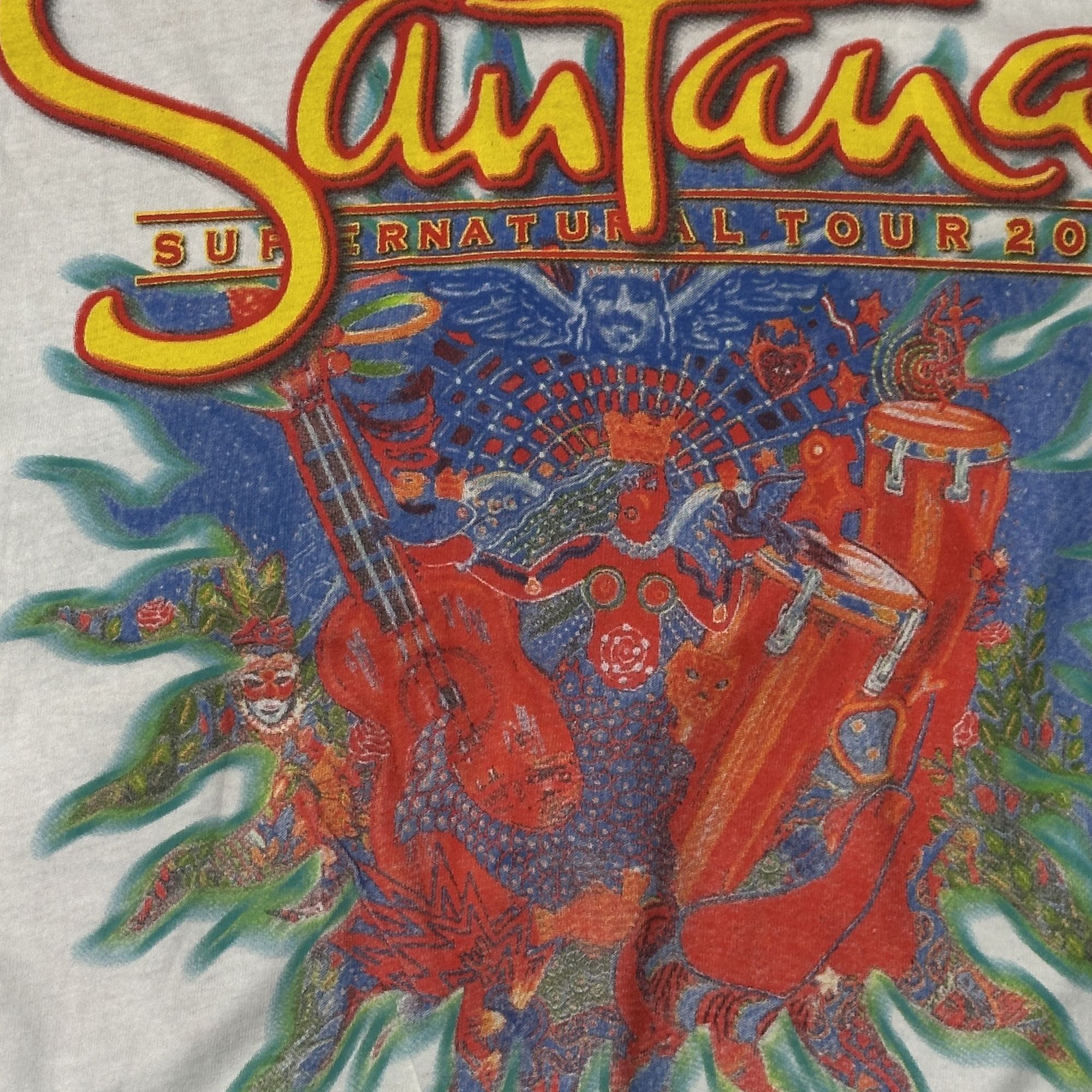 Fruit Of The Loom Vintage Santana Supernatural Tour 2000 Graphic T-Shirt Size XL Size US XL / EU 56 / 4 - 2 Thumbnail