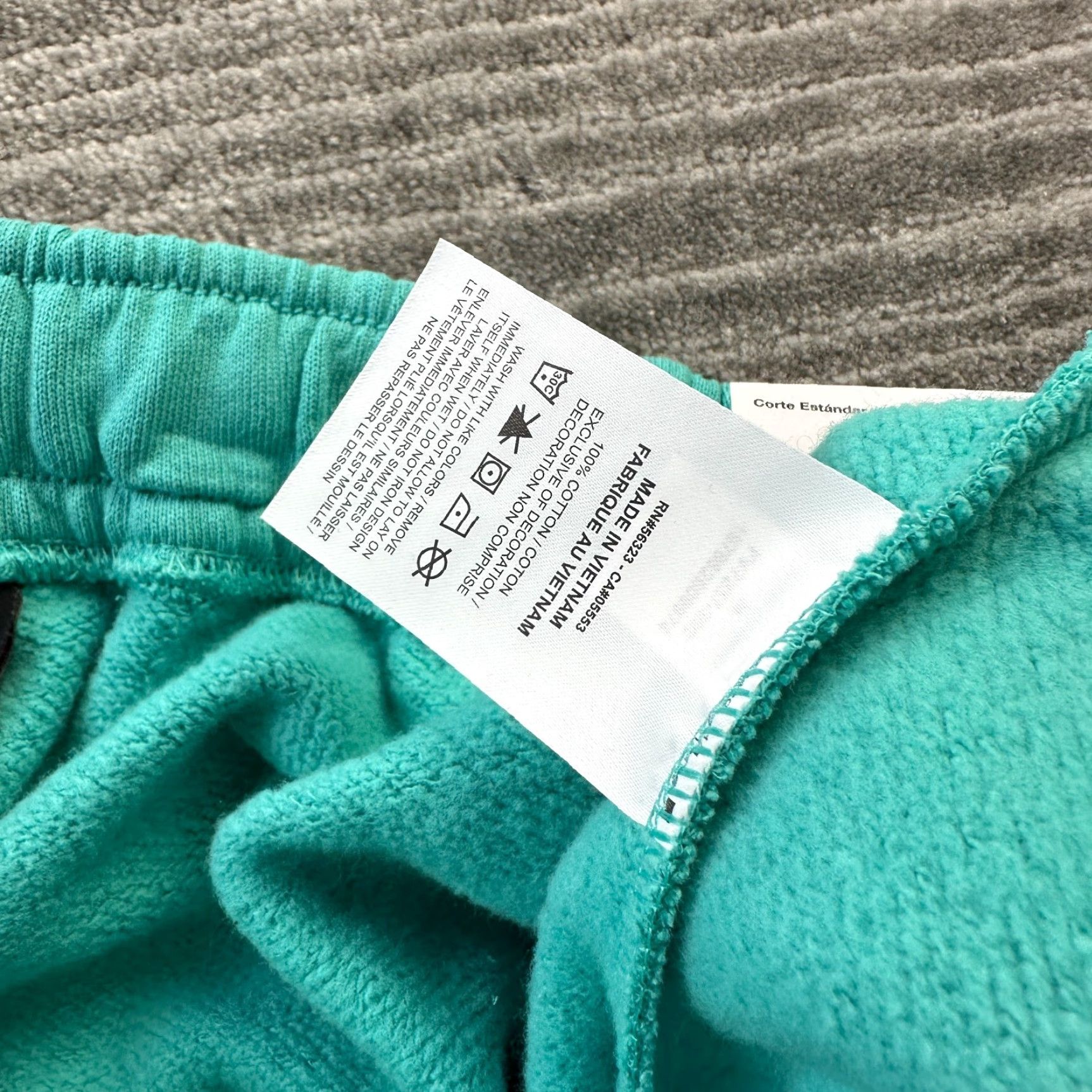 Jordan Brand Jordan Shorts Mens M Teal Blue Flight Fleece Diamond Nike Sports Activewear Athletic Pockets Drawstring Elastic Waist Regular Size US 31 - 7 Thumbnail