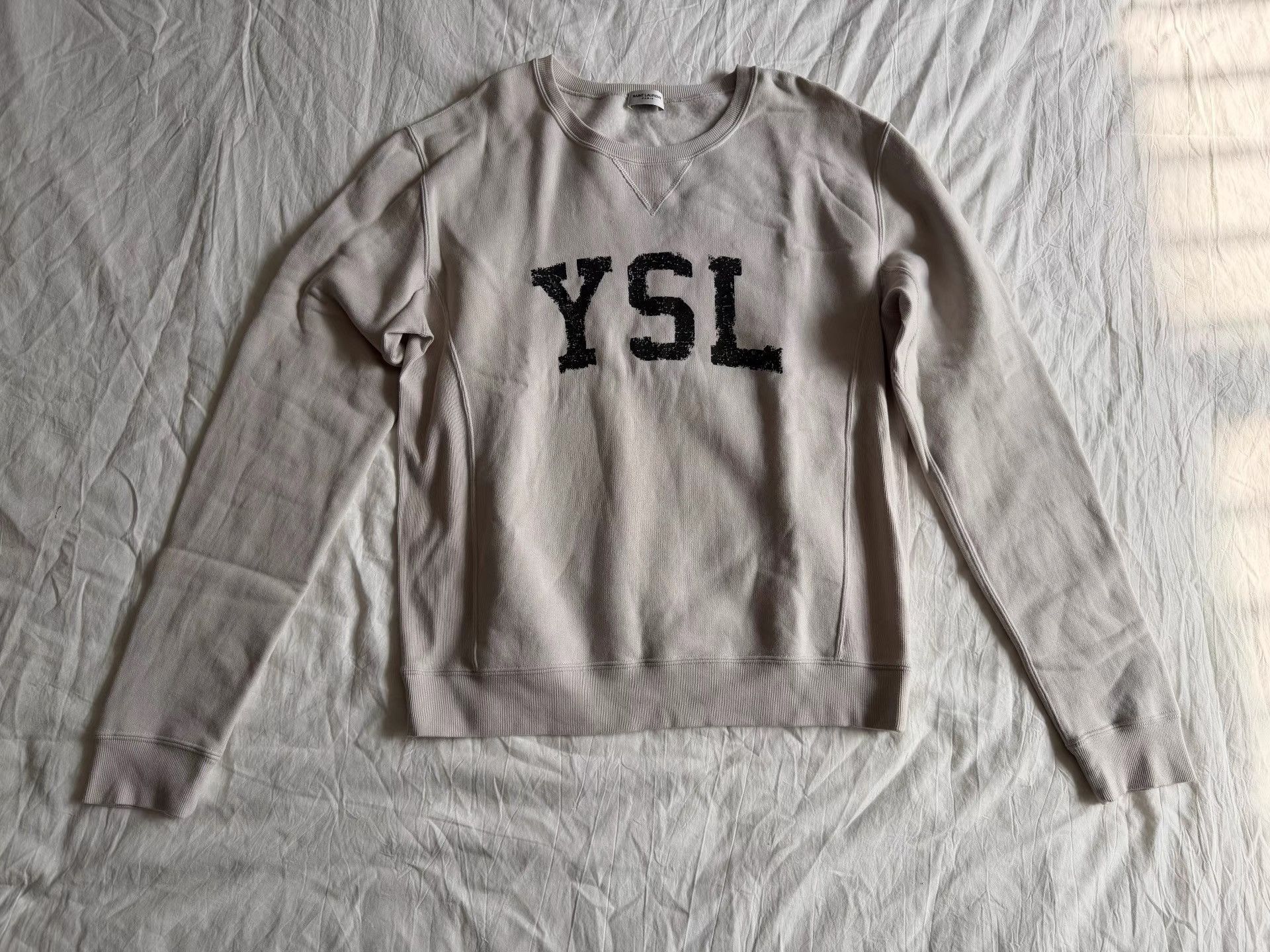 Saint Laurent Paris Saint Laurent Men's Cotton Pullover Hoodie K33 Size US L / EU 52-54 / 3 - 1 Thumbnail