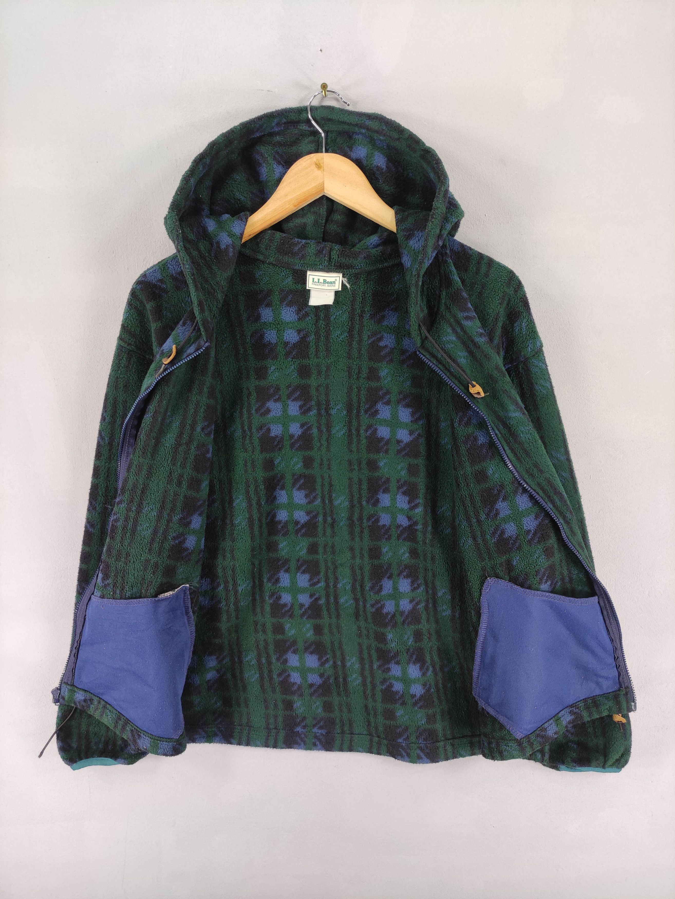 L.L. Bean Vintage L.L. Bean Sweater Hoodie Fleece Zipper Size US L / EU 52-54 / 3 - 7 Thumbnail