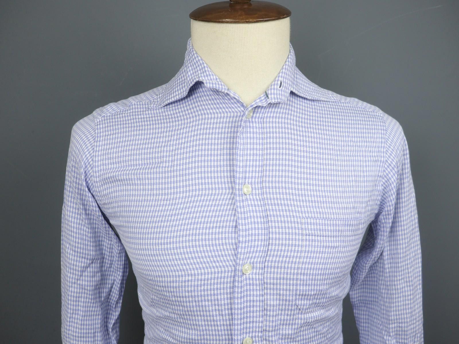 Eton Eton Multicolor Striped Cotton Slim Dress Shirt Size S/38 Size 38R - 2 Thumbnail