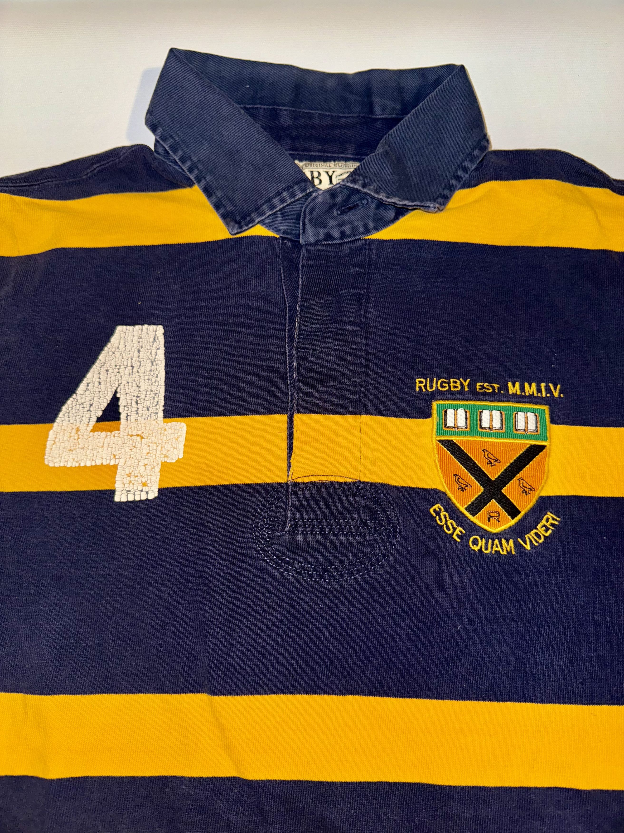 Rugby Ralph Lauren Vintage Striped Rugby Polo (RARE!) Size US S / EU 44-46 / 1 - 5 Thumbnail