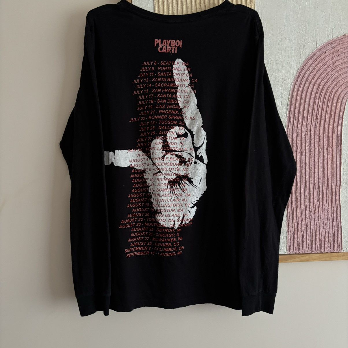 Band Tees × Beauty Beast × Playboi Carti Playboi Carti Long-sleeve 2017 merch tour Size US L / EU 52-54 / 3 - 3 Thumbnail