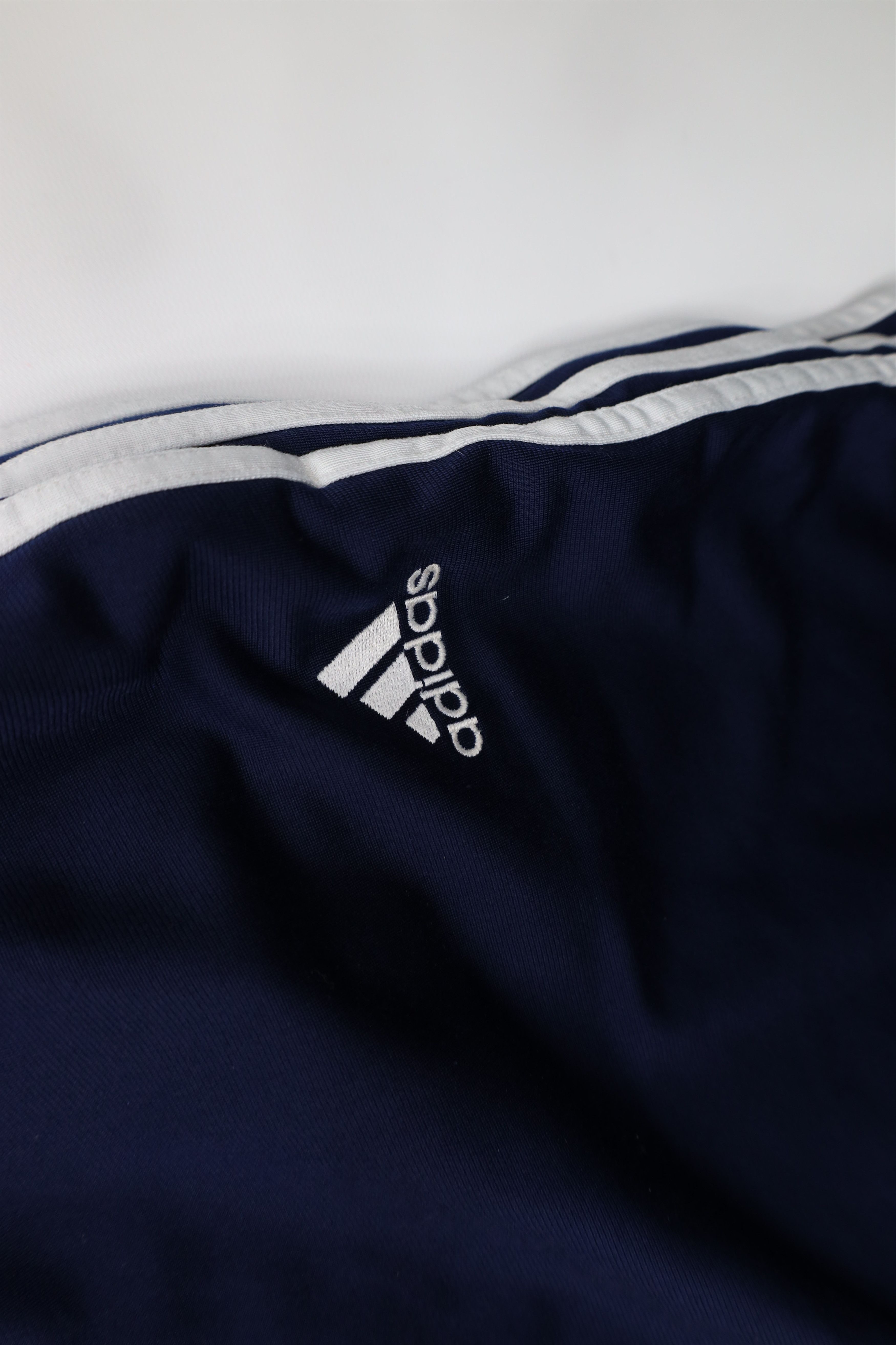 Adidas Vintage 90s Adidas Striped Wide Leg Tearaway Pants Blue Size US 32 / EU 48 - 9 Thumbnail