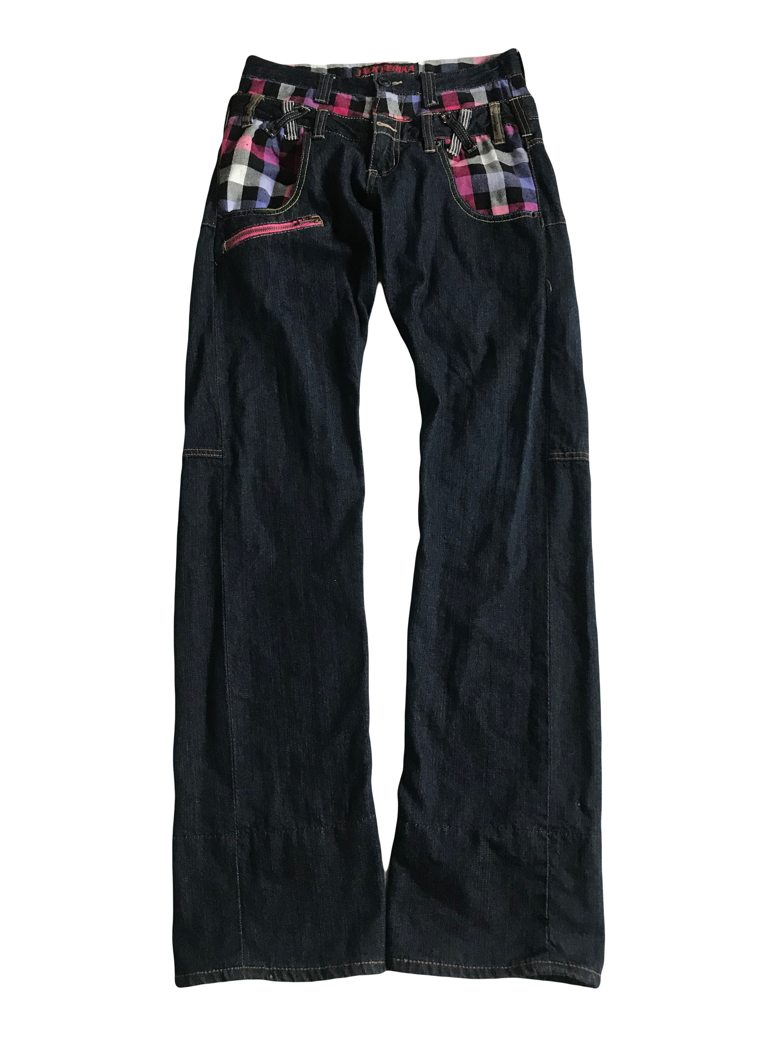 Japanese Brand Jack Serika Japanese Double Waist Roll Up Denim Jeans Size US 27 - 10 Thumbnail