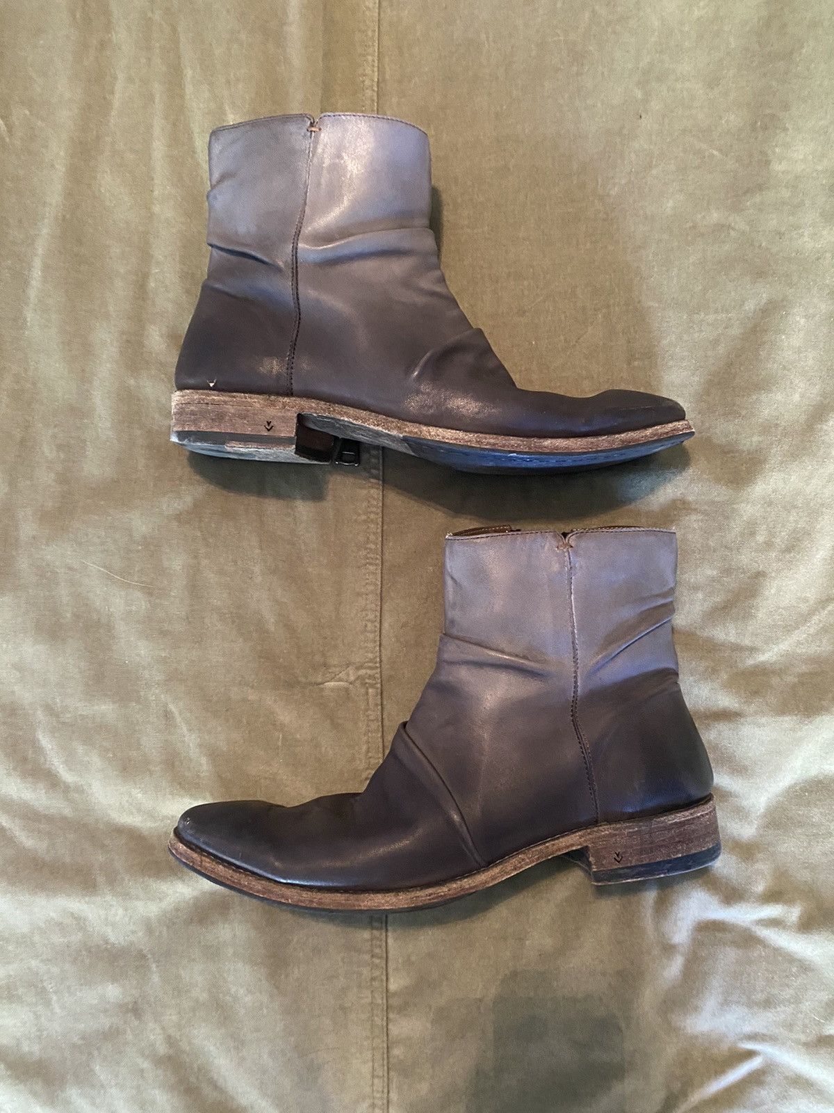 John Varvatos John Varvatos Morrison Sharpei Leather Boots Size US 8 / EU 41 - 1 Thumbnail
