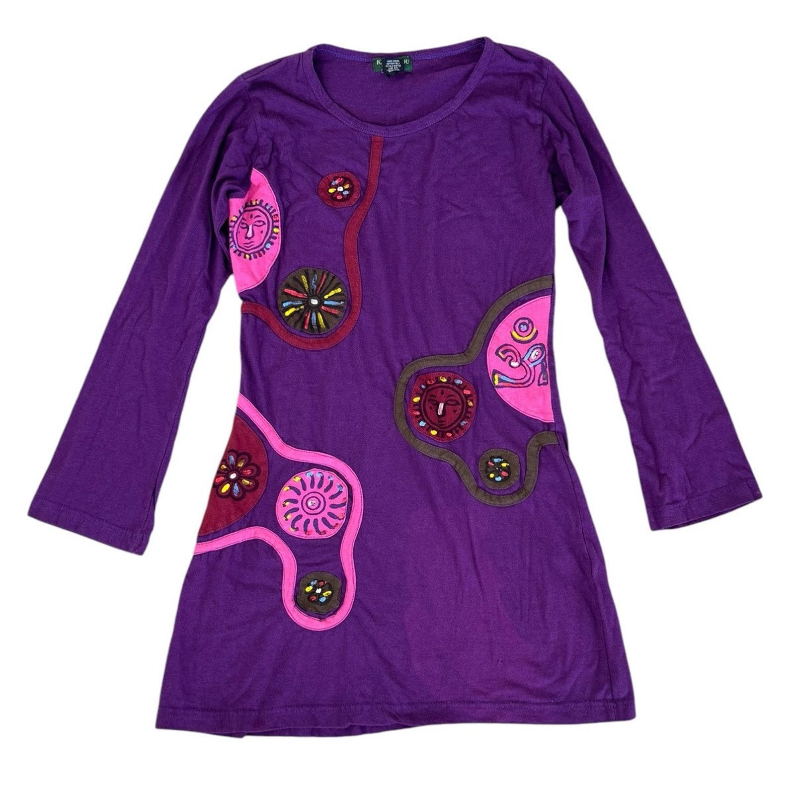 Kathmandu KATHMANDU IMPORTS Nepal 100% Cotton Embroidered Mini Dress Size S / US 4 / IT 40 - 2 Thumbnail