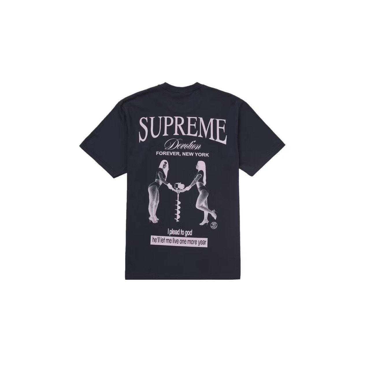 Supreme Supreme Tape Tee Navy | Grailed
