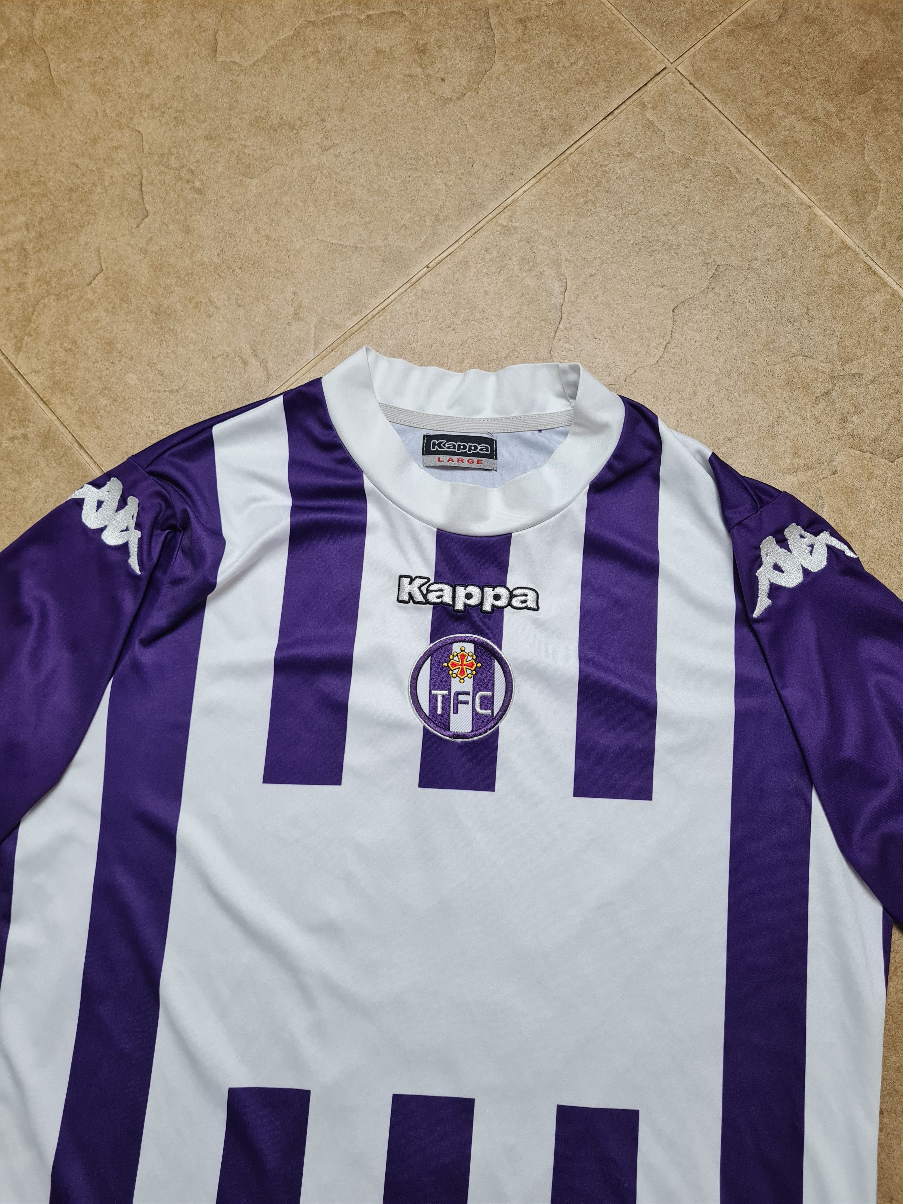 Kappa Football Jersey Maillot Toulouse Kappa #9 VintageTFC Soccer Size US L / EU 52-54 / 3 - 4 Thumbnail