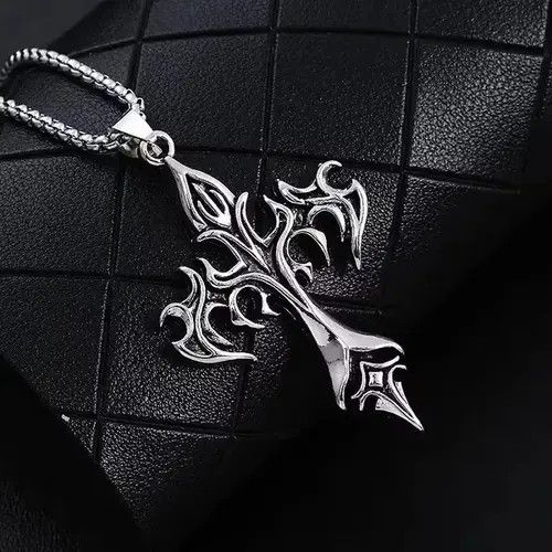 Other Flame Cross Pendant Necklace Size ONE SIZE - 3 Thumbnail