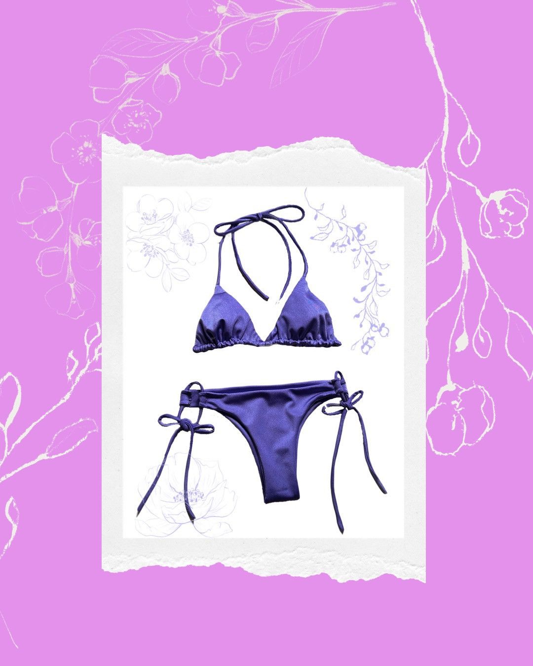 Handmade bikini 2 piece set Size ONE SIZE - 1 Thumbnail