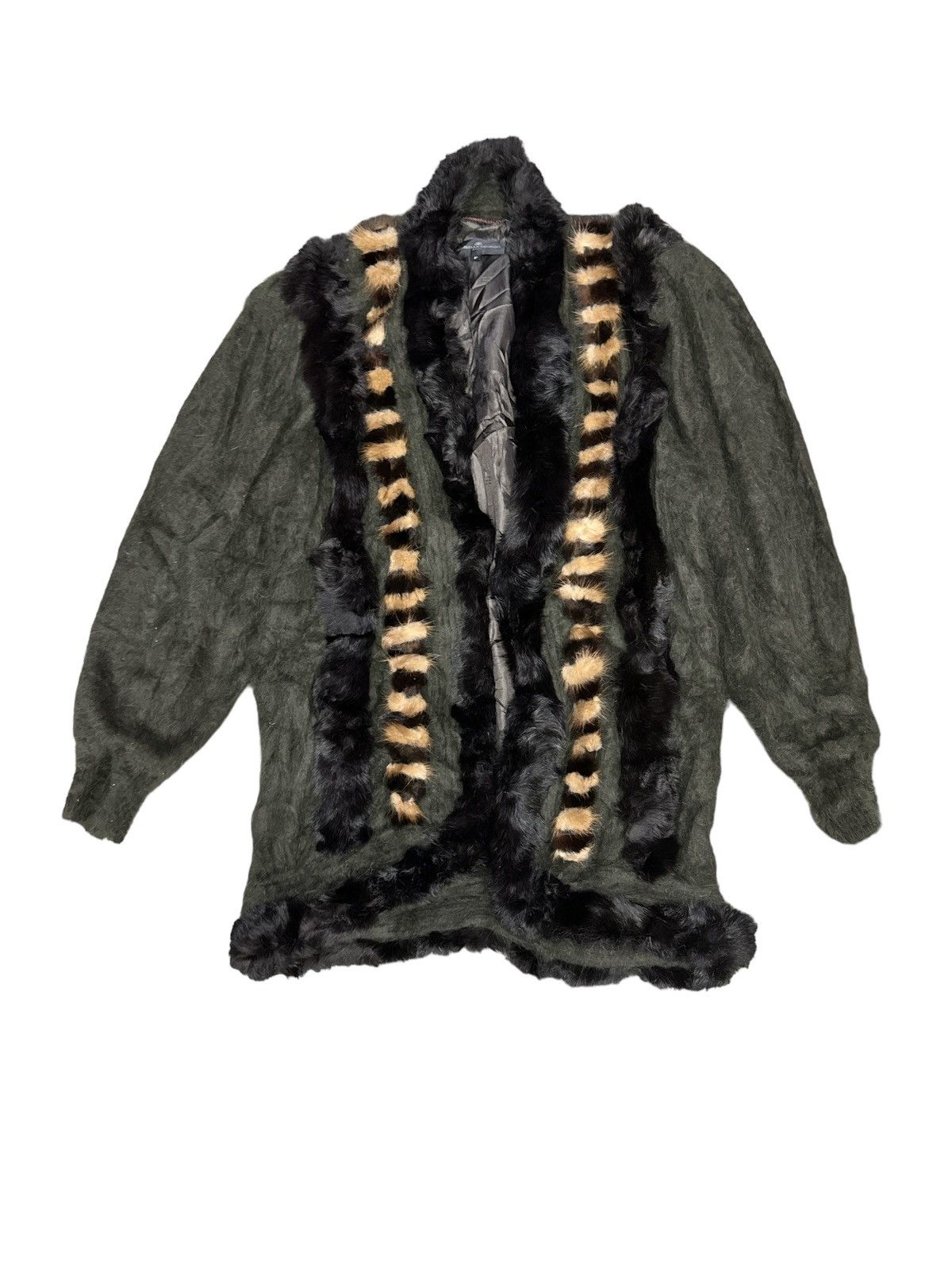 Designer CHRISTIAN GEORGES ANGORA FUR JACKET Size US L / EU 52-54 / 3 - 1 Thumbnail