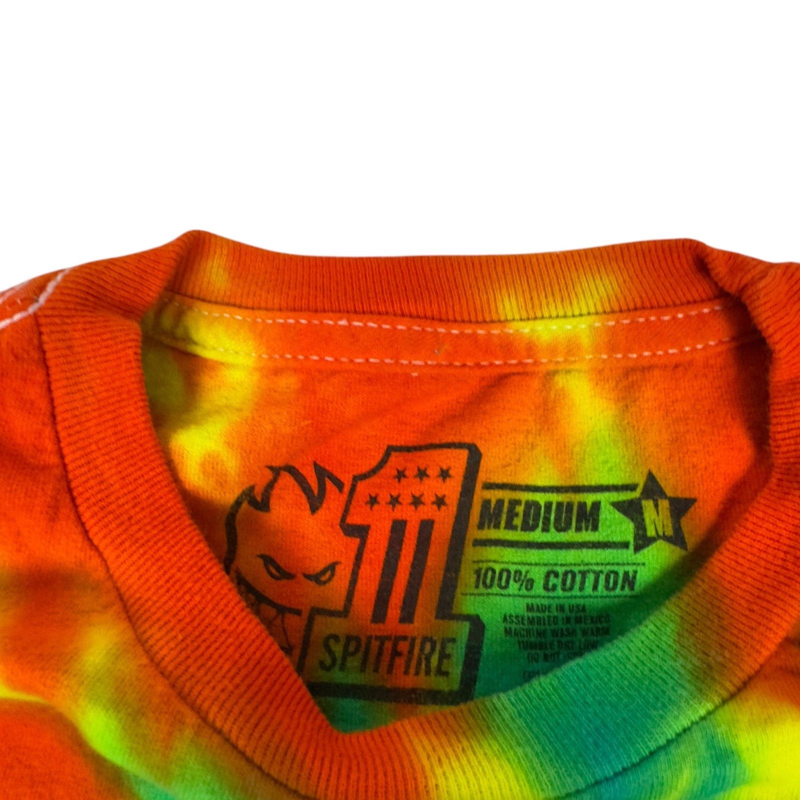 Spitfire Spitfire Wheels Men's Tye Dye Bighead Tie Skate T-Shirt M Size US M / EU 48-50 / 2 - 2 Thumbnail