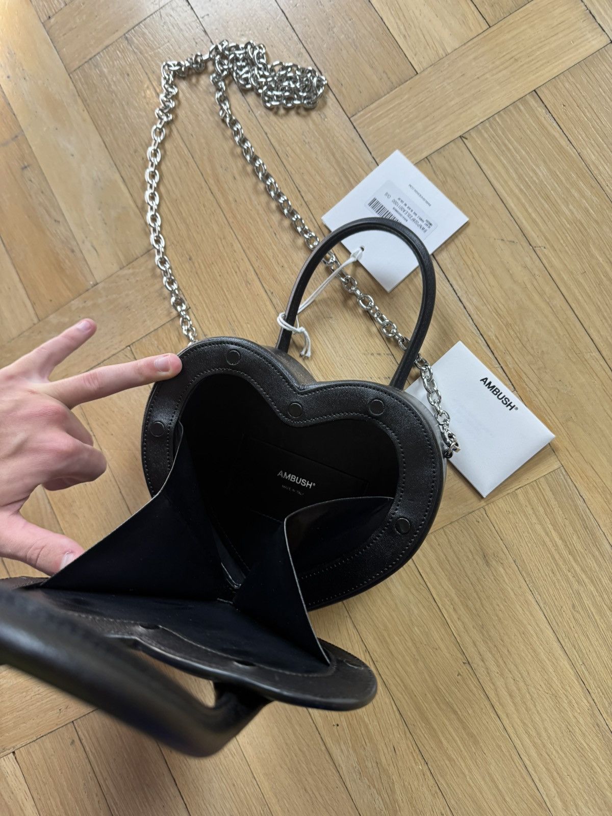Ambush Design AMBUSH HEART BAG BLACK Size ONE SIZE - 6 Thumbnail