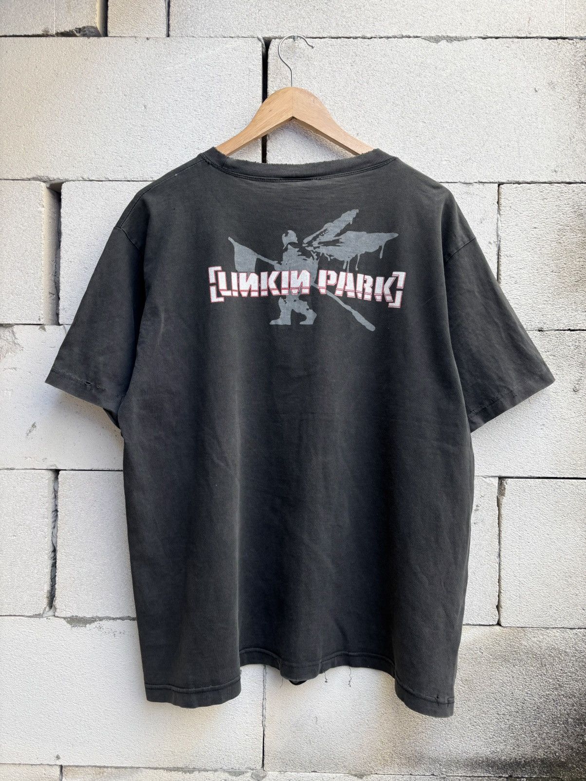 Band Tees Thrashed Distressed LINKIN PARK Tee ERD Grunge Bootleg Size US L / EU 52-54 / 3 - 4 Thumbnail
