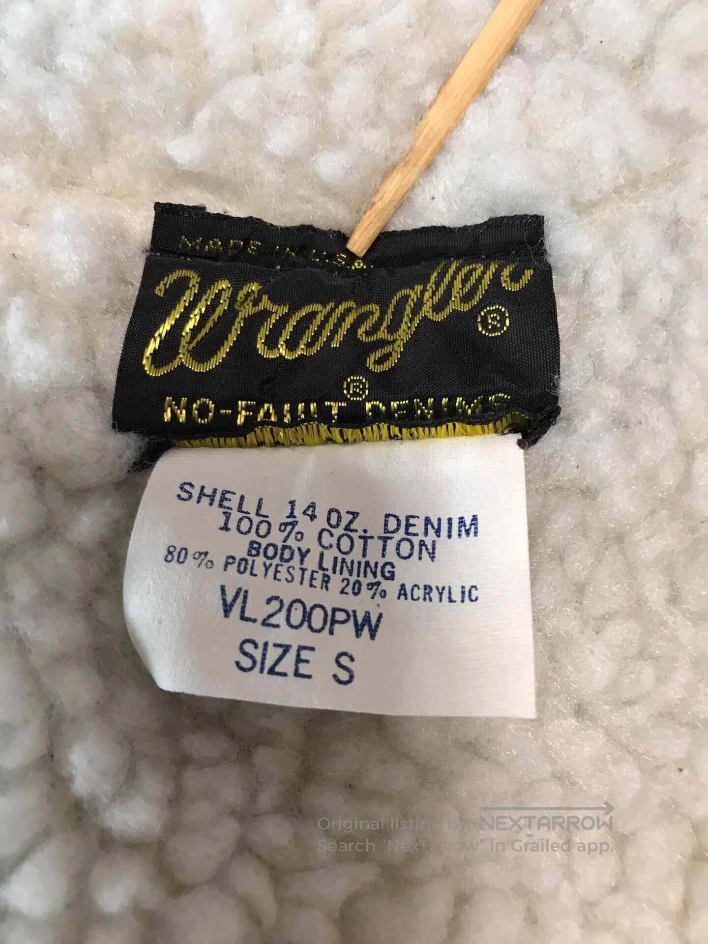 Wrangler 80s Wrangler Sherpa Lined Western Vest. Size US S / EU 44-46 / 1 - 8 Thumbnail