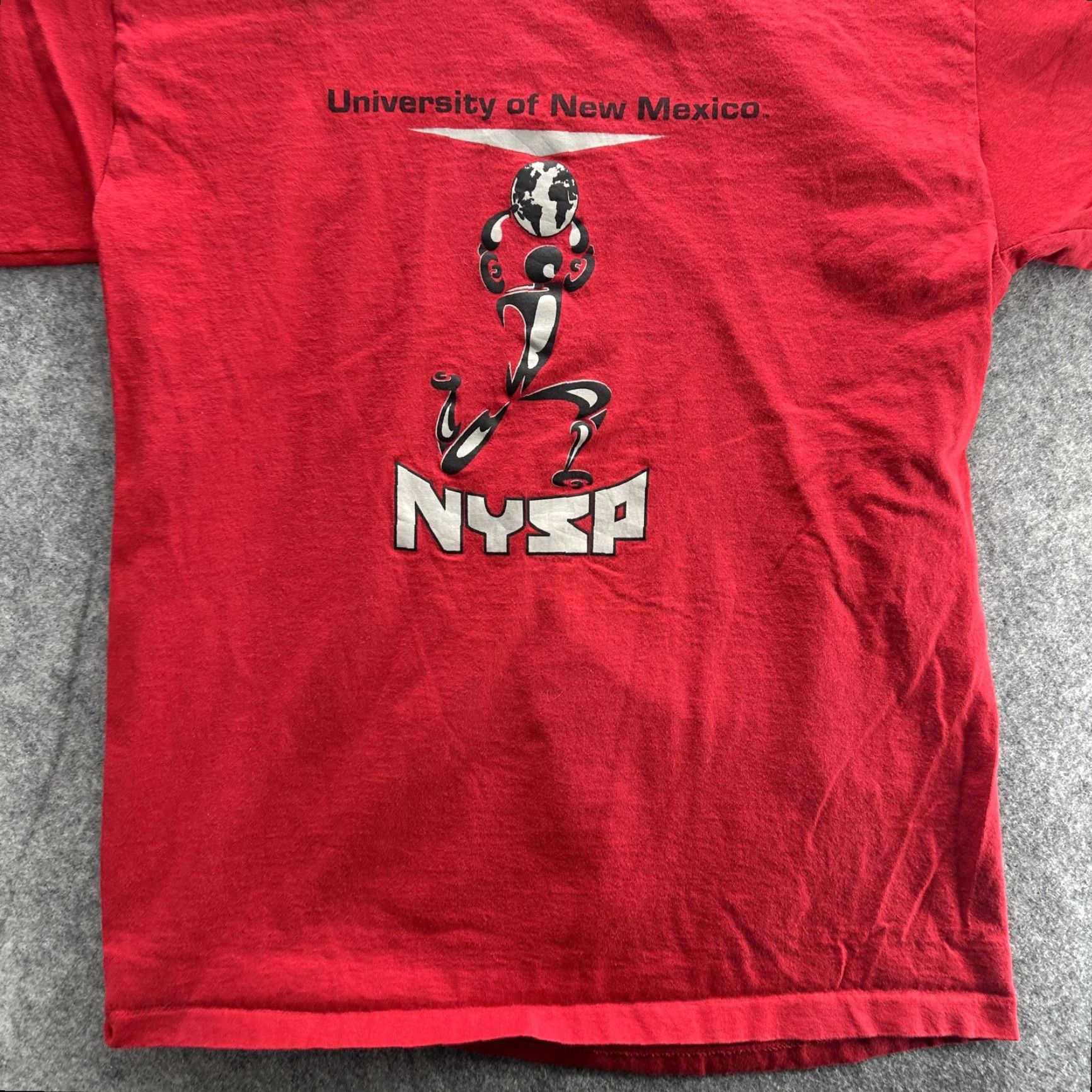 Vintage VINTAGE University of New Mexico T-Shirt Mens Large Cotton Red 90s NCAA Sportswear Size US L / EU 52-54 / 3 - 4 Thumbnail