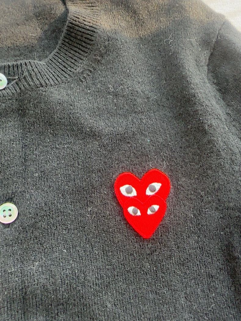 Comme des Garcons Comme Des Garcons Love Wool Knitted Cardigan Size L / US 10 / IT 46 - 3 Thumbnail