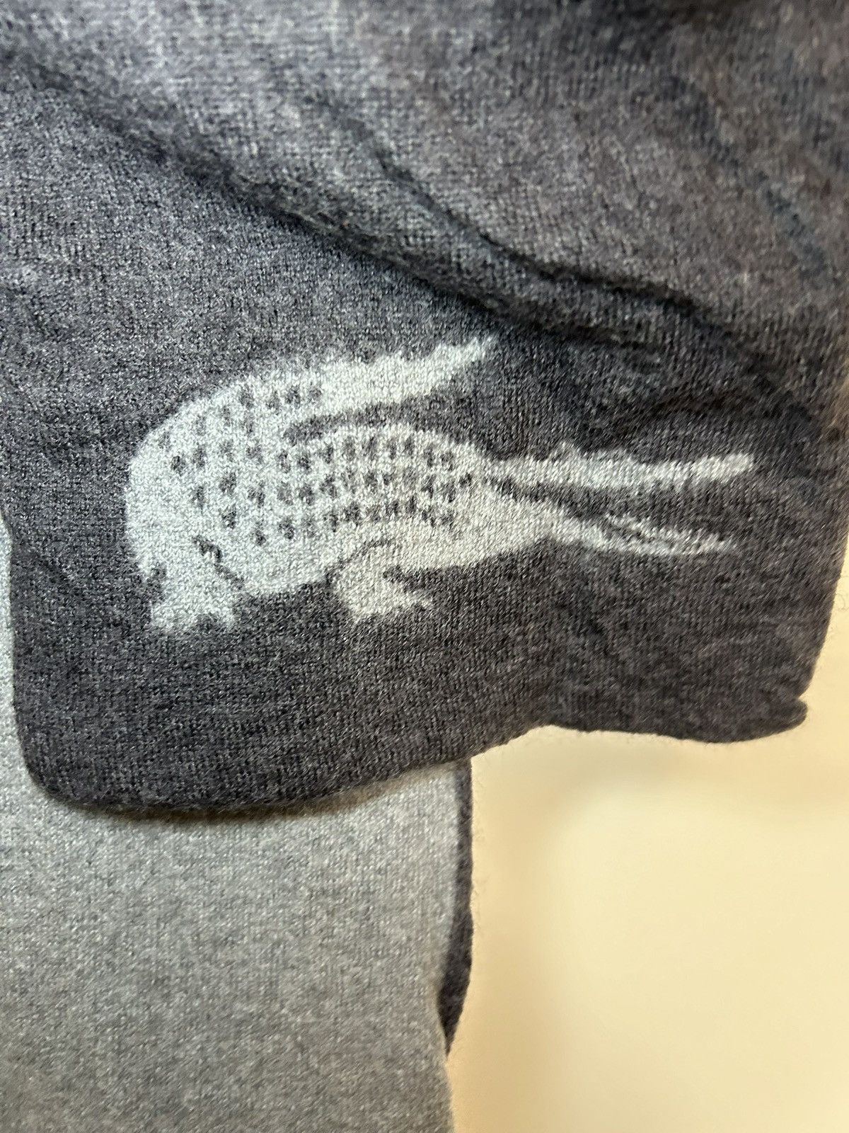 Lacoste Vintage Lacoste 100% wool reversible scarf Size ONE SIZE - 3 Thumbnail