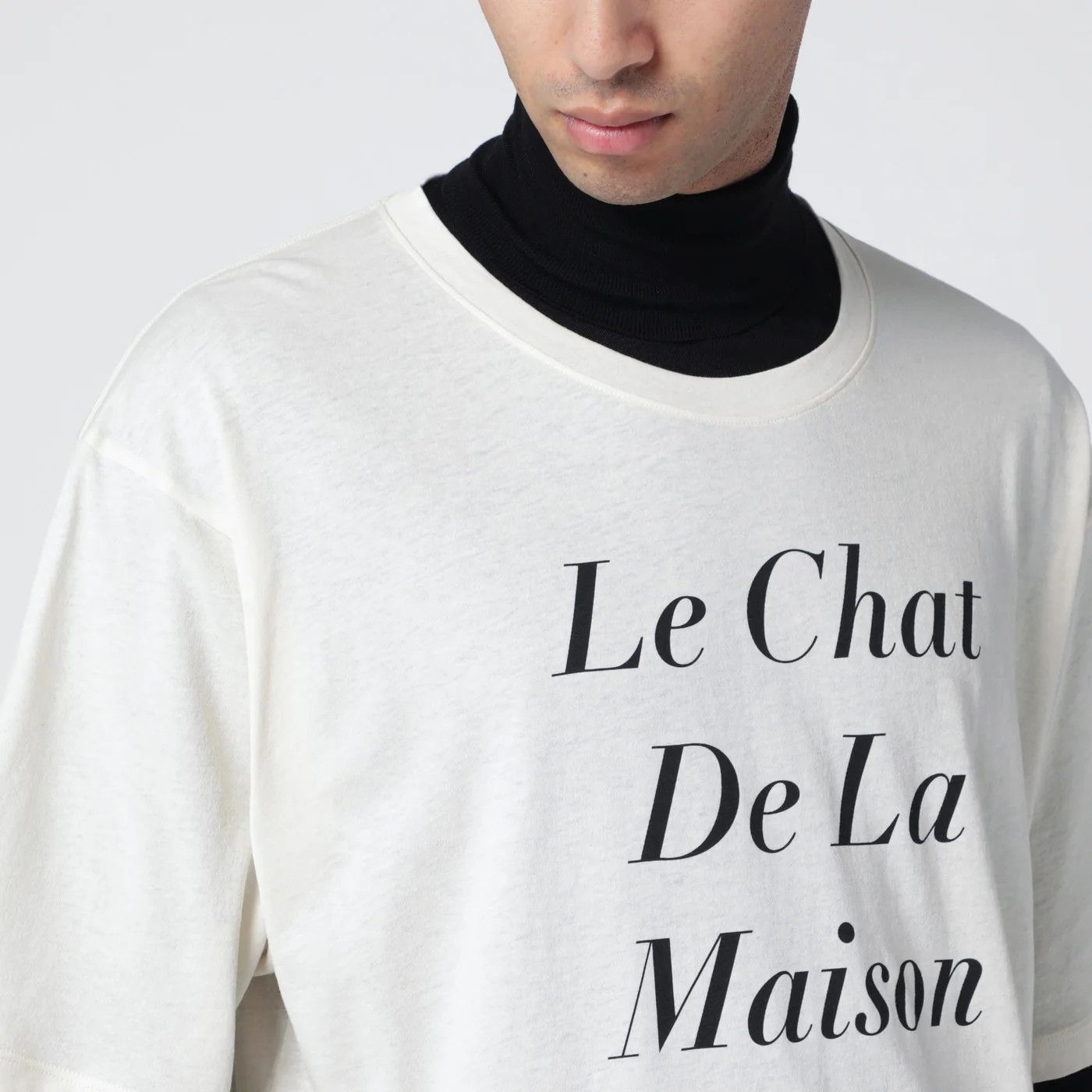 Valentino o1d2blof0326 Le Chat De La Maison Icon Muse T-Shirt in White Size US M / EU 48-50 / 2 - 3 Thumbnail