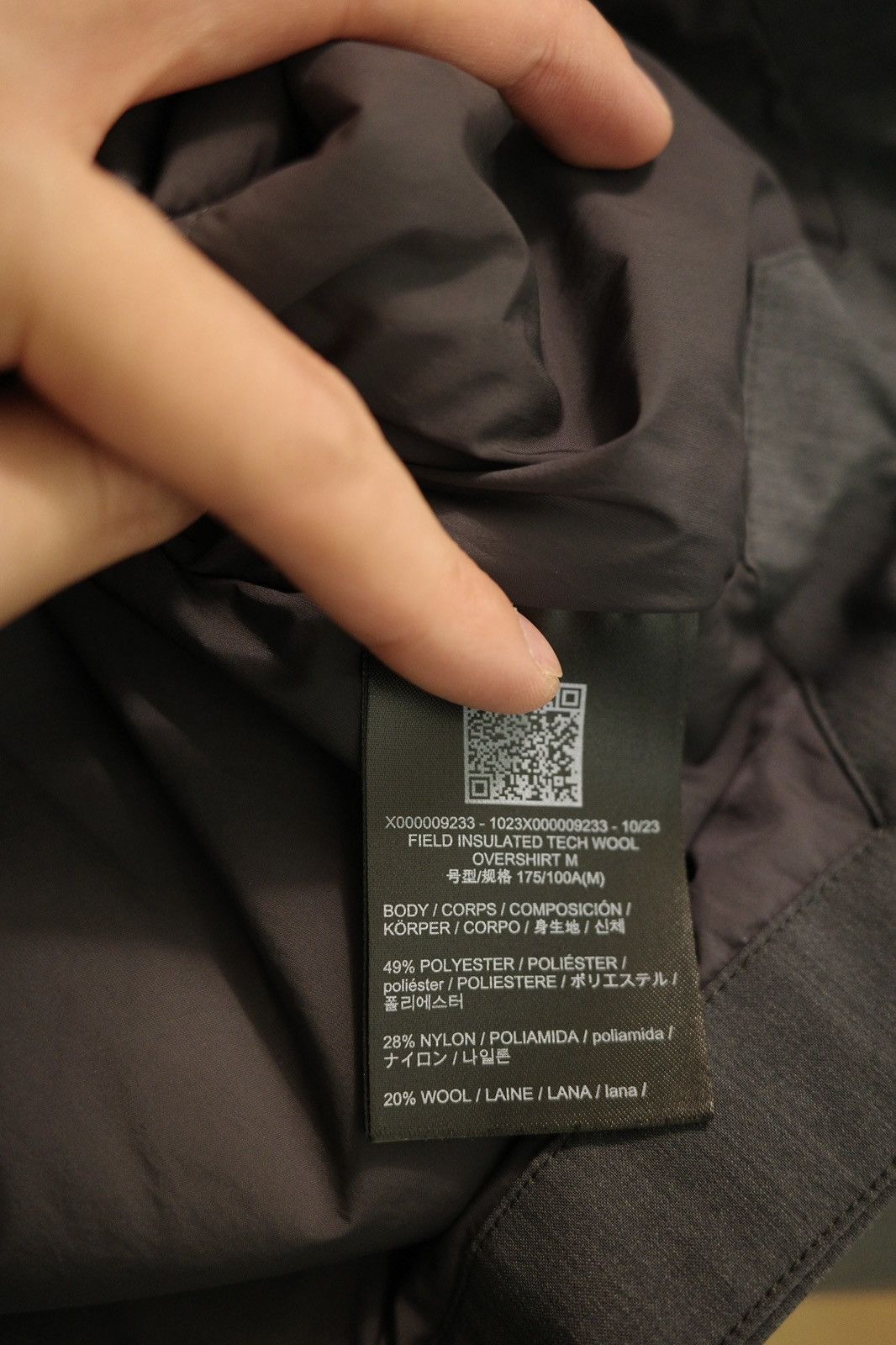 Veilance Arc'teryx Veilance Field Insulated Tech Wool Overshirt Size US M / EU 48-50 / 2 - 5 Thumbnail
