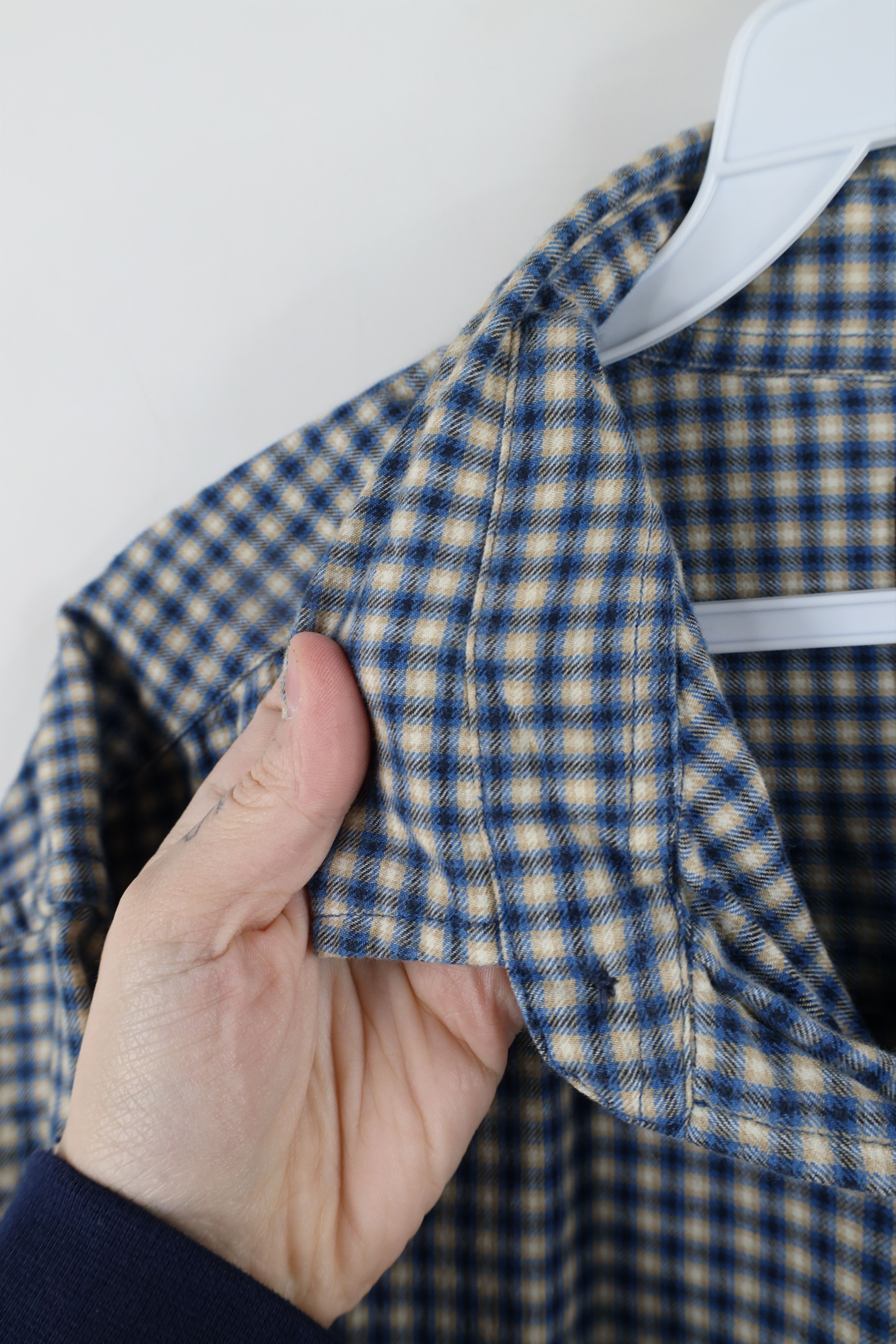 Nautica × Vintage Vintage 90s Nautica Flannel Collared Button Shirt Plaid Size US XL / EU 56 / 4 - 10 Thumbnail
