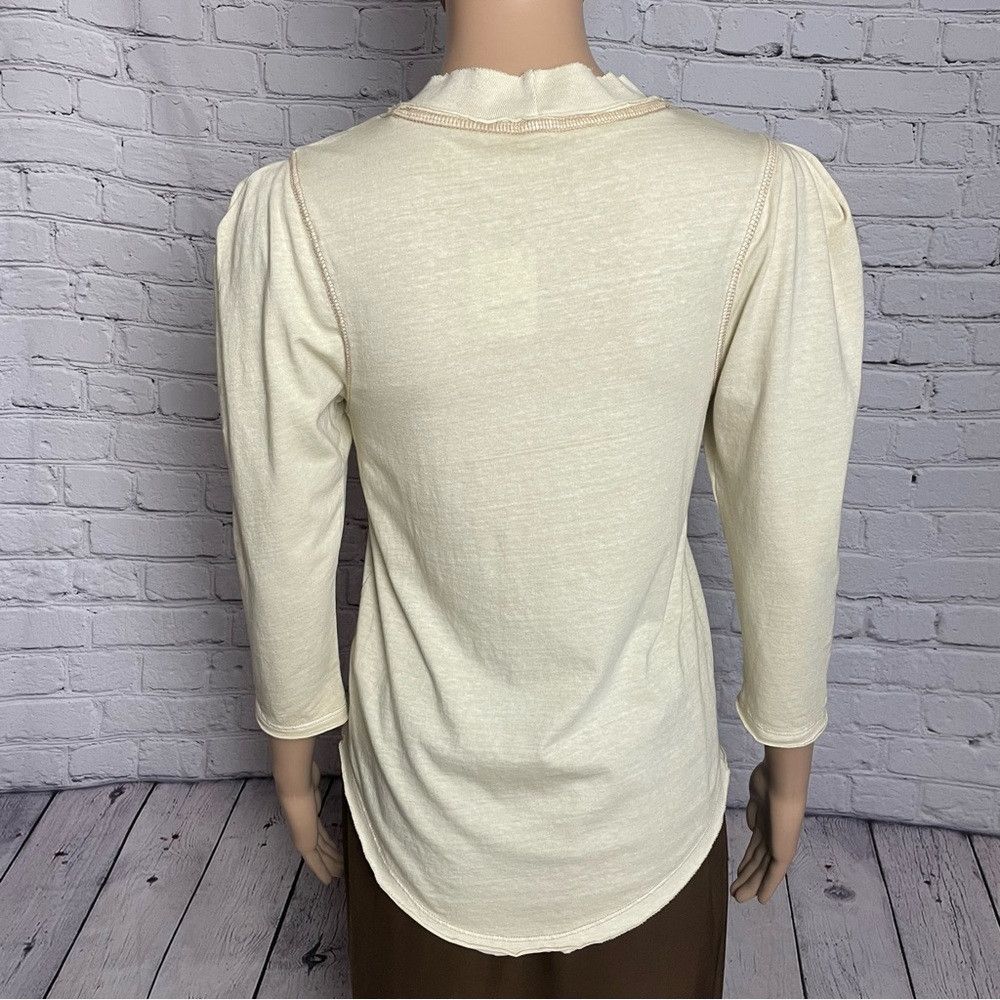 Free People NWT New $58 Free People We the Free Clover Puff Shoulder Be Size XS / US 0-2 / IT 36-38 - 4 Thumbnail