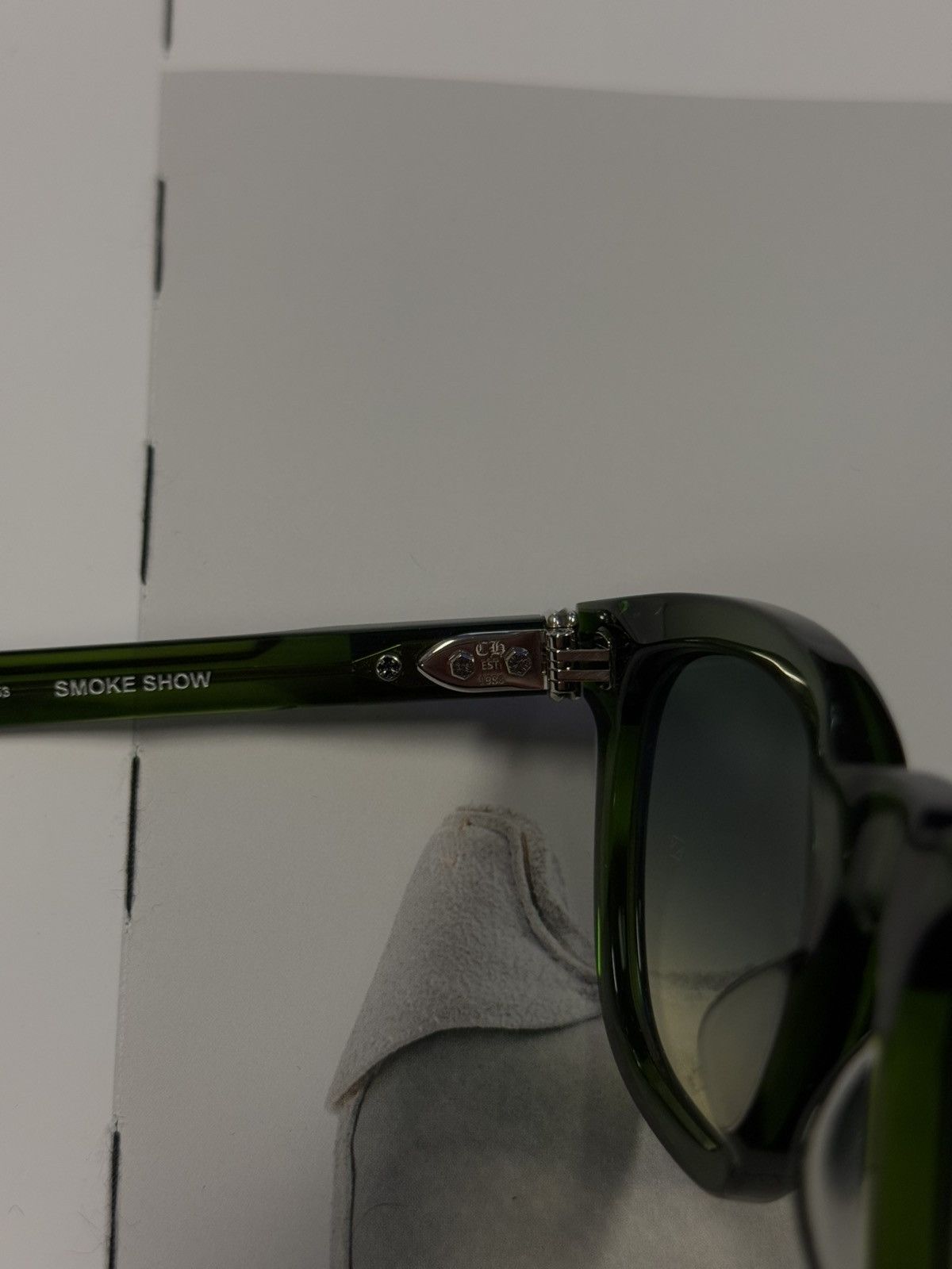 Chrome Hearts Chrome Hearts “Smoke Show” Green Sunglasses (NEW) RARE Size ONE SIZE - 12 Thumbnail