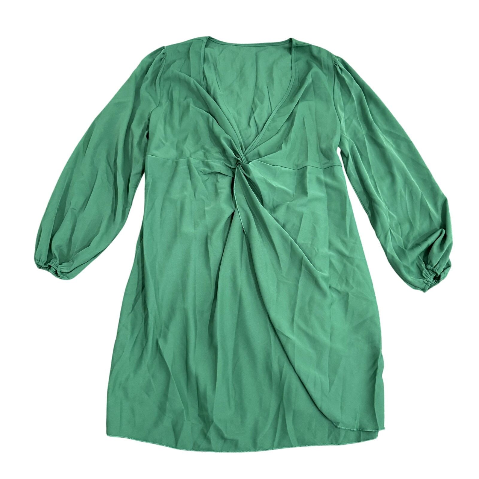 Shein Women's Plus Long Sleeve Twist Front A-Line Dress, Size 2XL Size XXL / US 16-18 / IT 52-54 - 1 Thumbnail