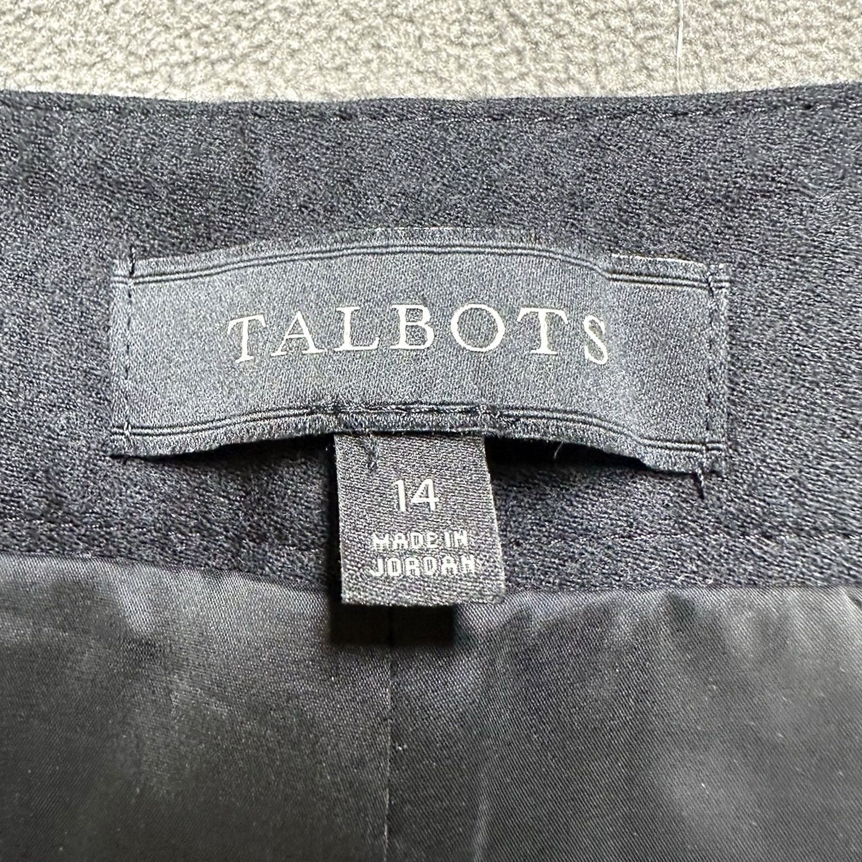 Talbots Talbots Dress Pants Womens 14 Black Heritage Wool Trousers Career Straight Leg Size 36" / US 14 / IT 50 - 3 Thumbnail
