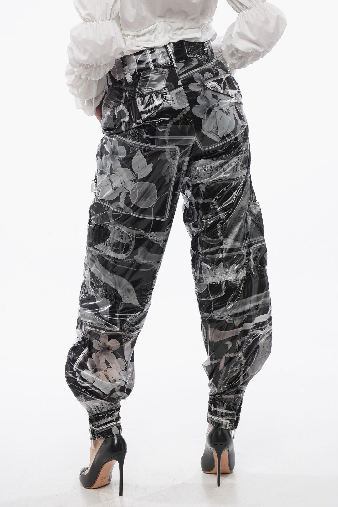 Off-White og1mm1125 Printed Xray Ny Cargo Pant in Black Size 28" / US 6 / IT 42 - 2 Thumbnail