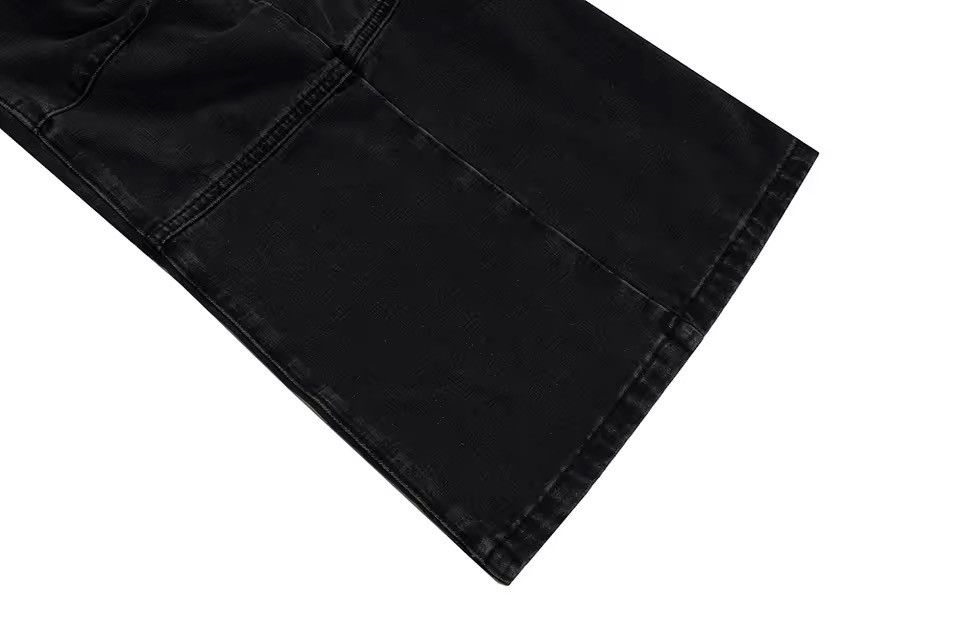 Jean Distressed Detachable Flared Bootcut Retro Jeans + Shorts Size US 34 / EU 50 - 9 Thumbnail
