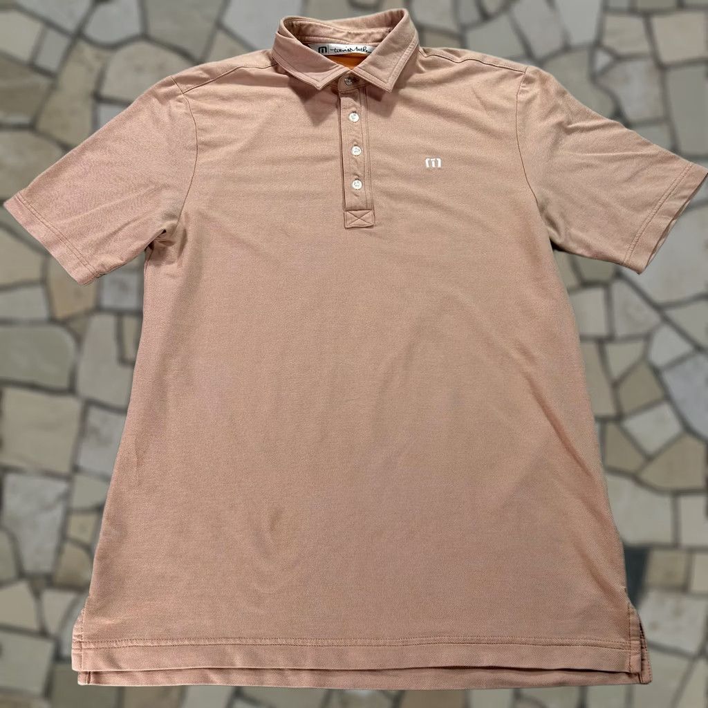 TravisMathew Travis Mathew Polo Shirt Mens Large Pink Stretch Golf Short Sleeve Shirt Size US S / EU 44-46 / 1 - 1 Thumbnail