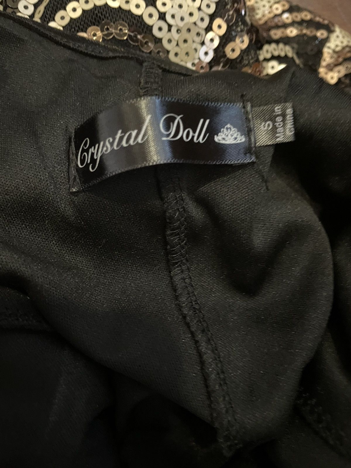 Other Crystal Doll black, white & gold sequin dress Size S / US 4 / IT 40 - 3 Thumbnail