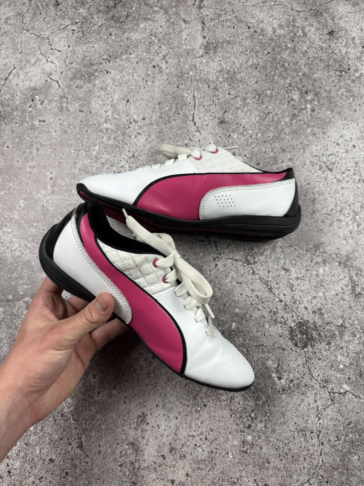 Puma 00s Vintage Puma Speedcat Y2K White/Pink Sneakers Japanesse Size US 6 / EU 39 - 3 Thumbnail