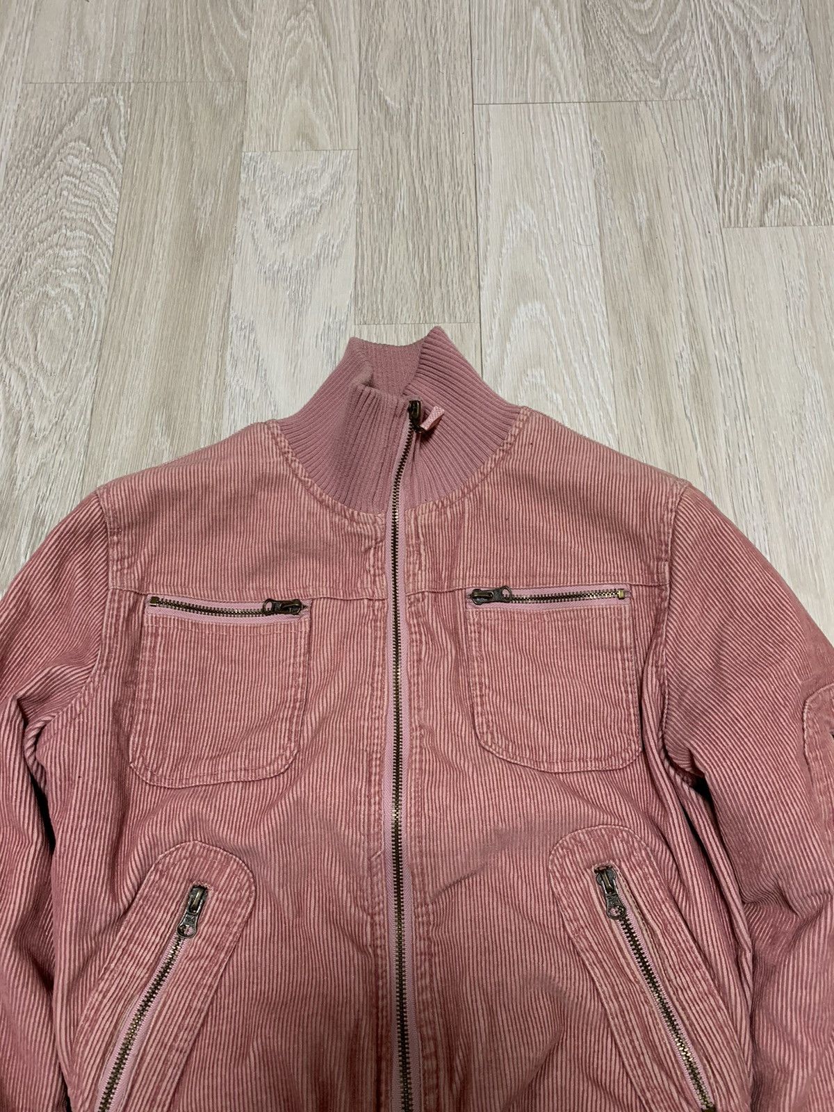 If Six Was Nine × Vintage Avantgarde velvet faded bomber jacket , archive , y2k style Size XS / US 0-2 / IT 36-38 - 2 Thumbnail